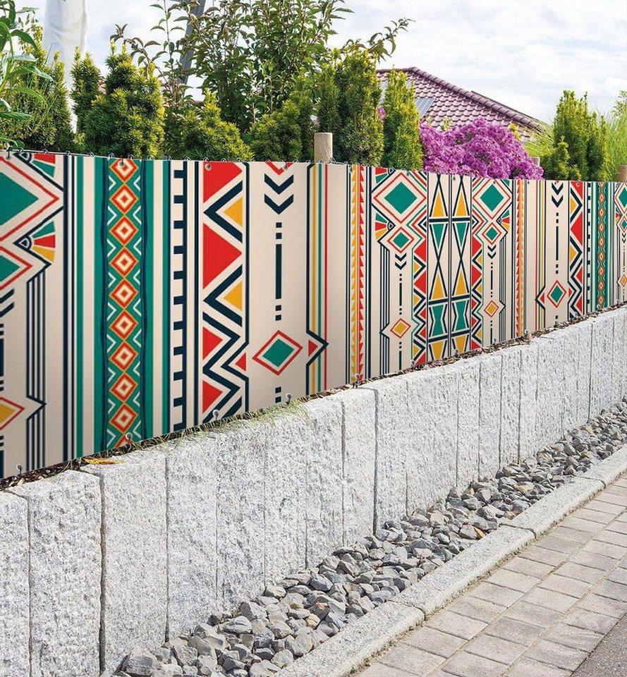 Thumbnail - MyMaxxi Sichtschutzzaunmatten Zaunbanner Mexikanische Muster Sichtschutz Garten Zaun