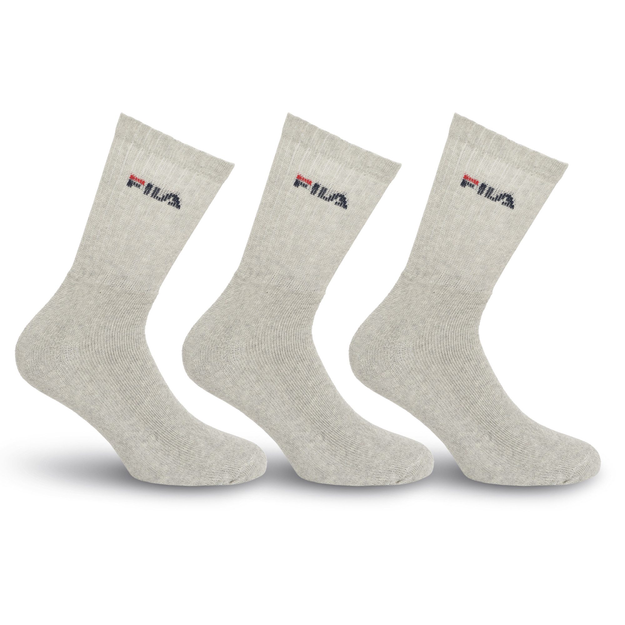 Fila Tennissocken UNISEX CREW TENNIS FULL TERRY SOCKS (3-Paar) mit dezentem Logoschriftzug