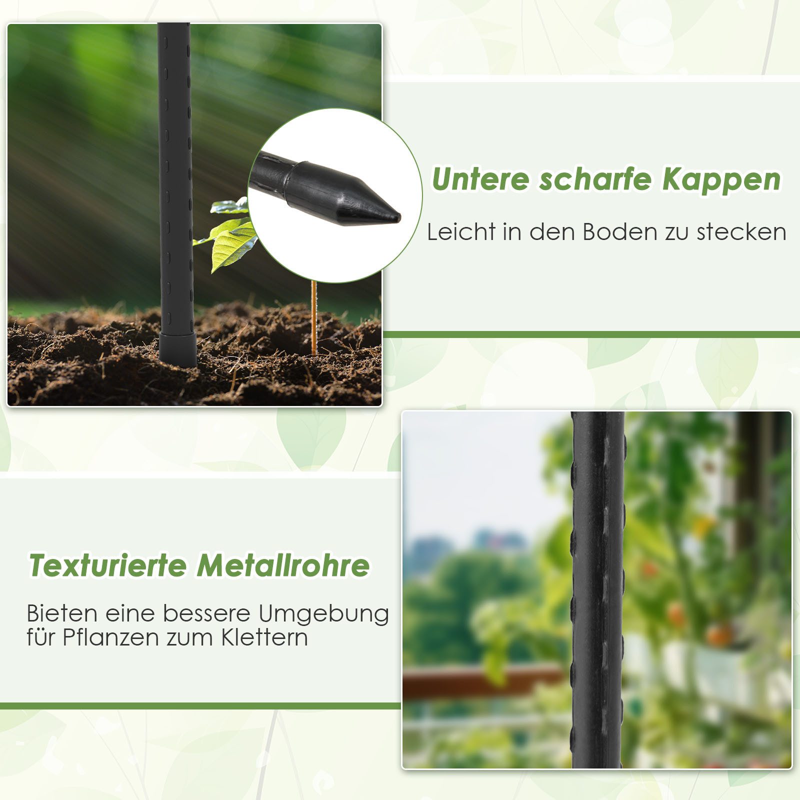 KOMFOTTEU Rankhilfe 2er Set, Rankturm Rosen günstig online kaufen