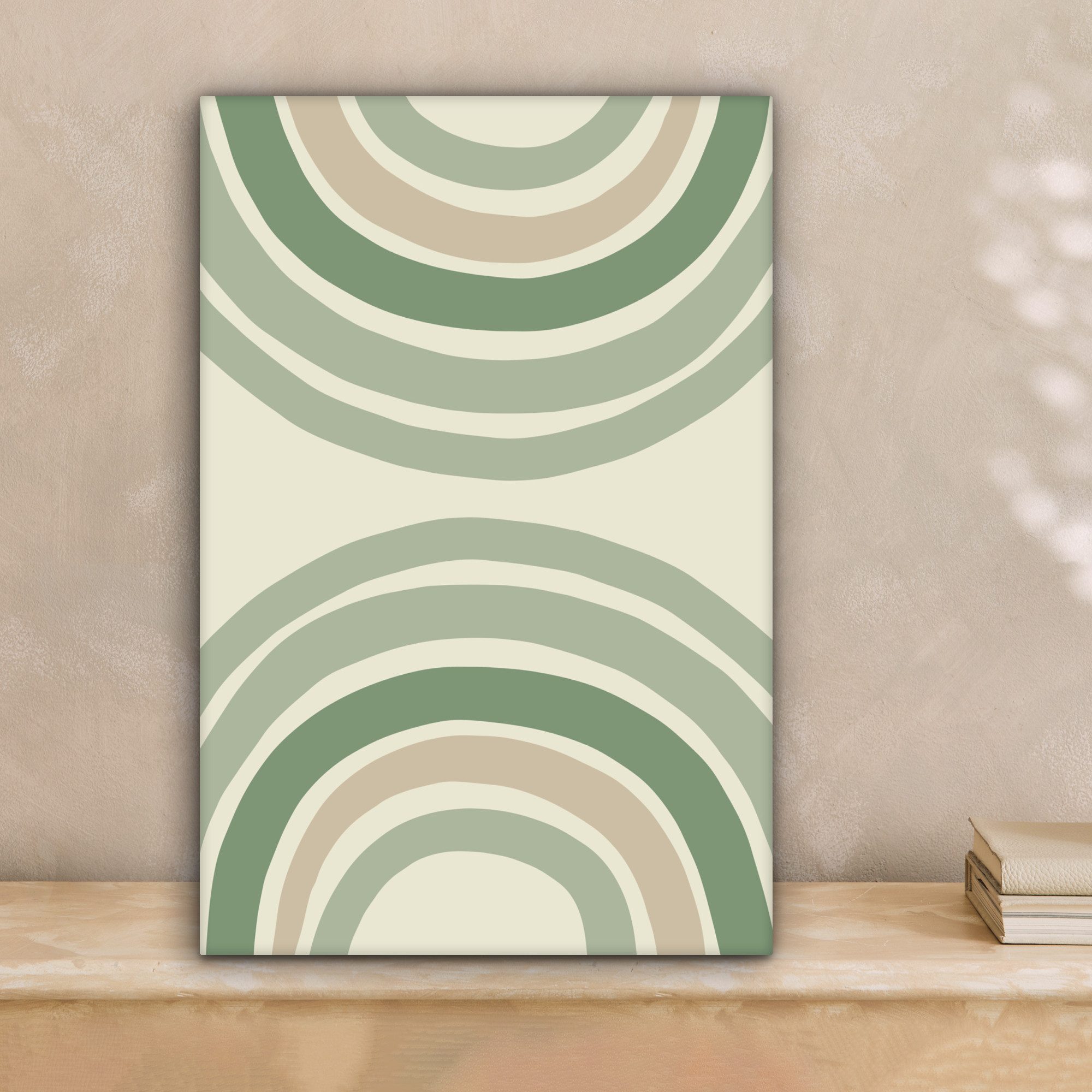 OneMillionCanvasses® Leinwandbild Kreise - Grün - günstig online kaufen