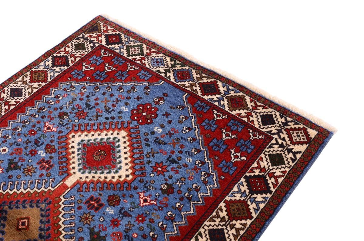 mm rechteckig, Orientteppich Yalameh / 99x154 Orientteppich Handgeknüpfter Nain Trading, Perserteppich, 12 Höhe: