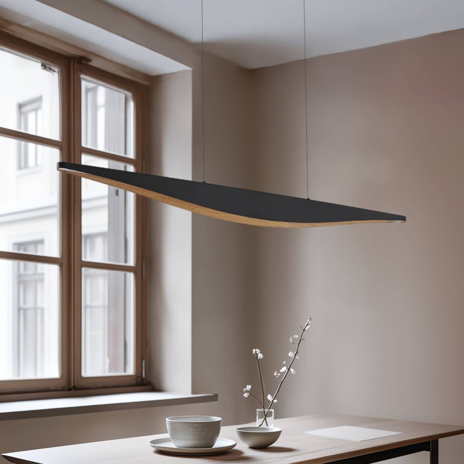 Lucande Hängeleuchte Clavit, mit Touchdimmer, 1 x 33 W LED, Farbwechsel war günstig online kaufen