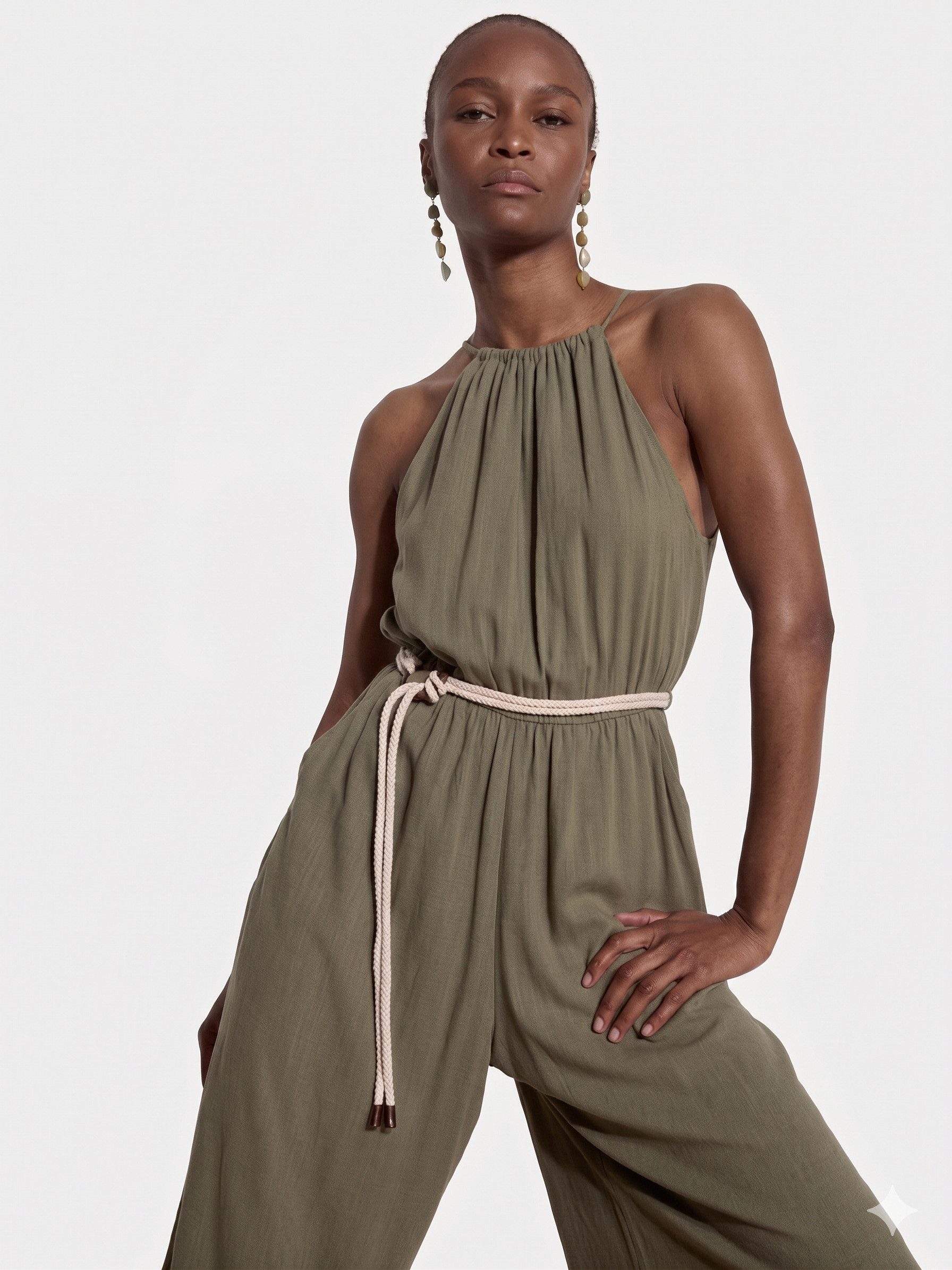 Apricot Jumpsuit Jumpsuit mit weitem Bein