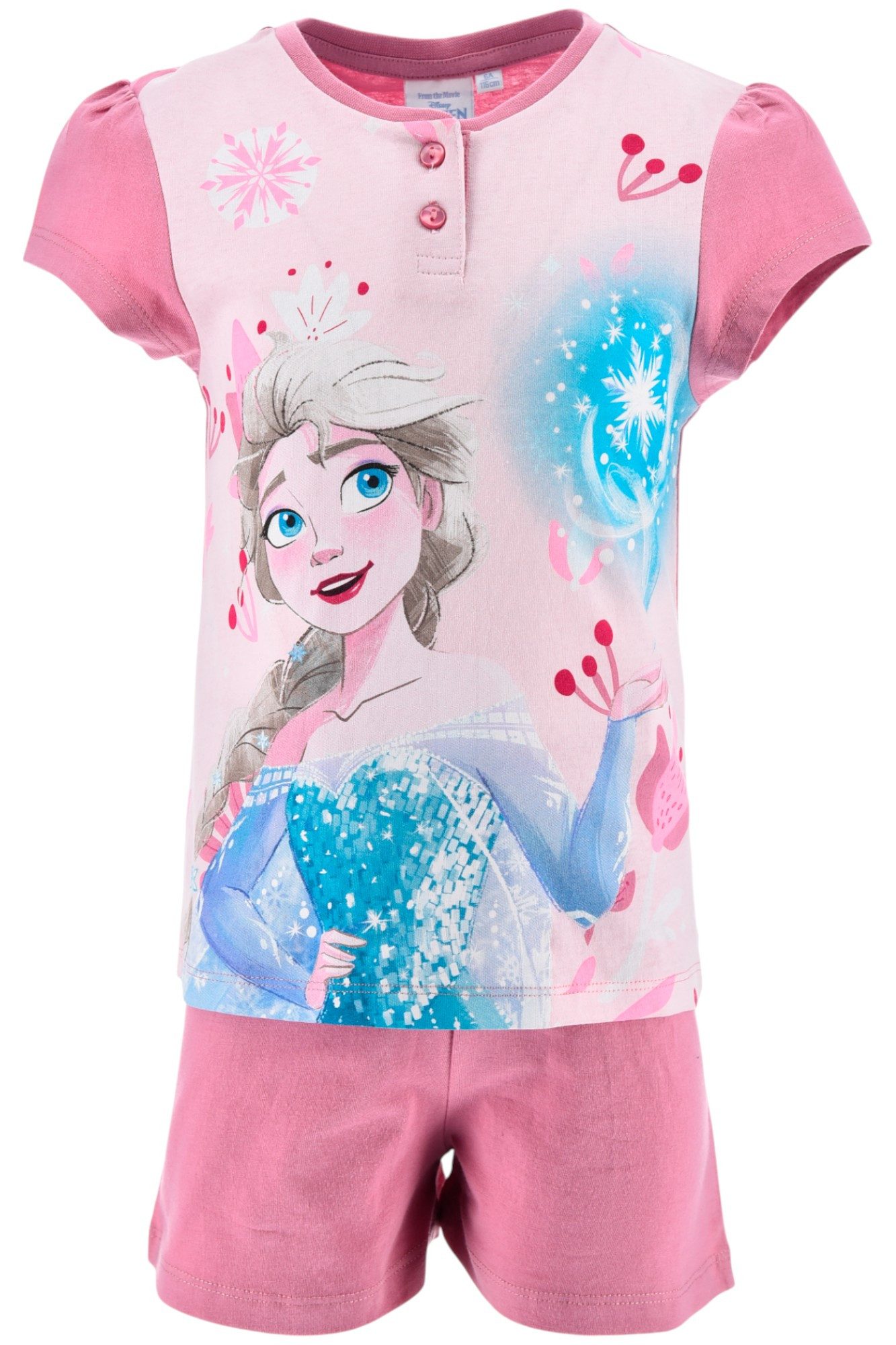 Disney Frozen Schlafanzug Elsa In Geschenkverpackung (2 tlg) Pyjama Set kurz - Mädchen Shorty Gr. 98-128 cm