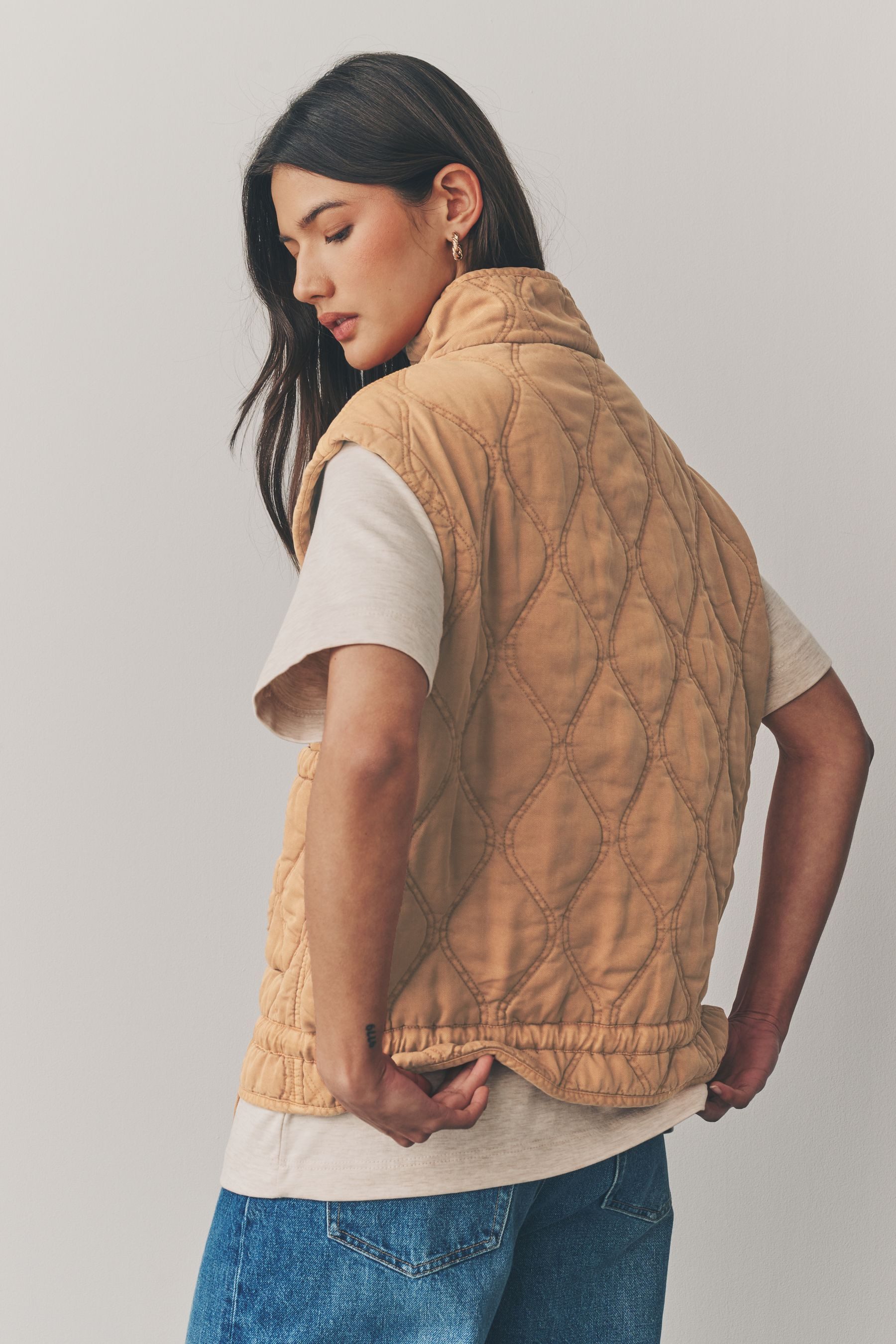 Next Steppweste Gestepptes Gilet aus 100 % günstig online kaufen