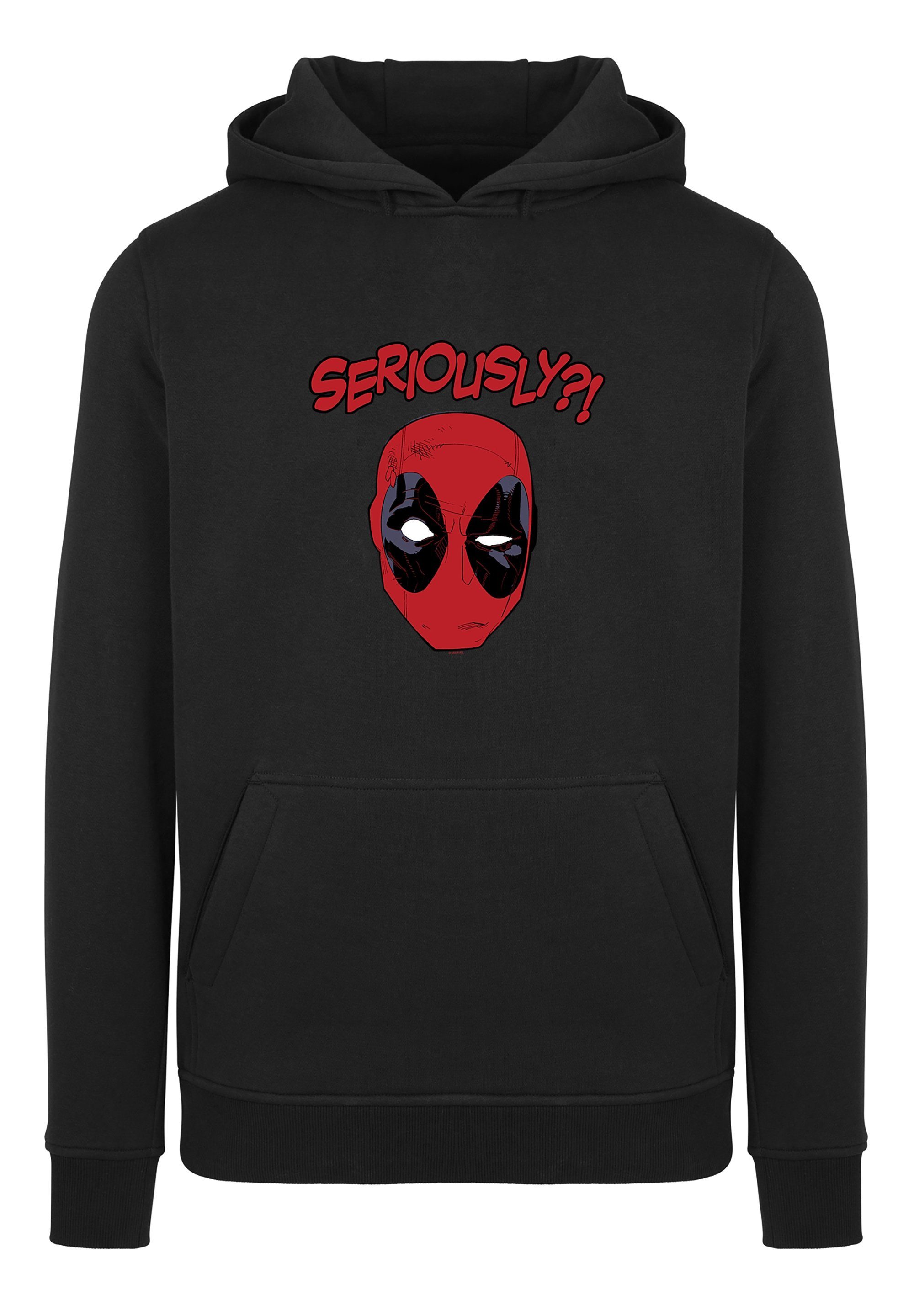 Sonderangebotspreisvorteil F4NT4STIC Kapuzenpullover Marvel Seriously Print, Kapuze und Kängurutasche geräumige Deadpool Verstellbare