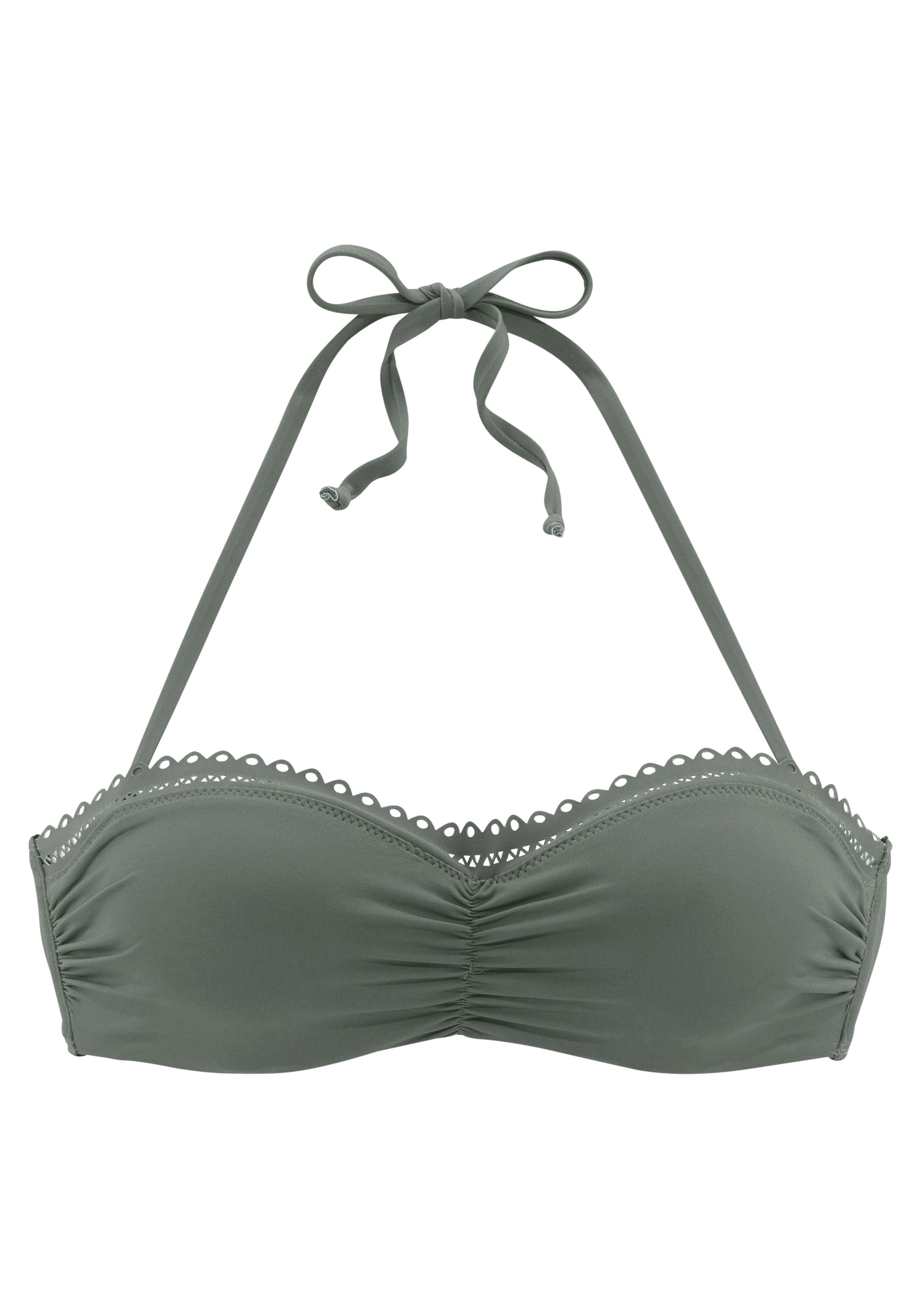 s.Oliver Bügel-Bandeau-Bikini-Top Aiko, mit Häkeloptik günstig online kaufen