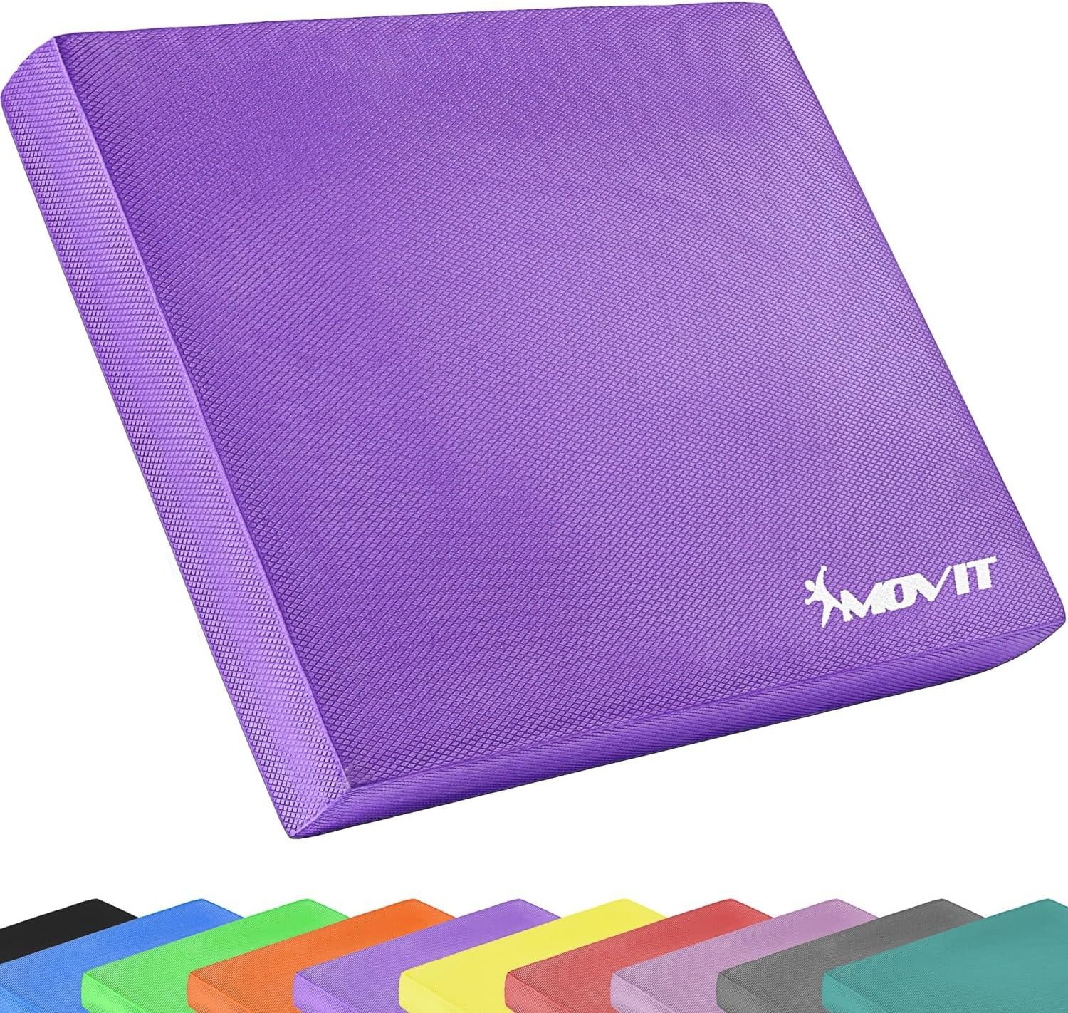 MOVIT Balanceboard Balance Pad Dynamic Base, 50 x 40 x 6 cm, Training für Gleichgewicht und Koordination, Balancekissen, 10 Цвета(ов)