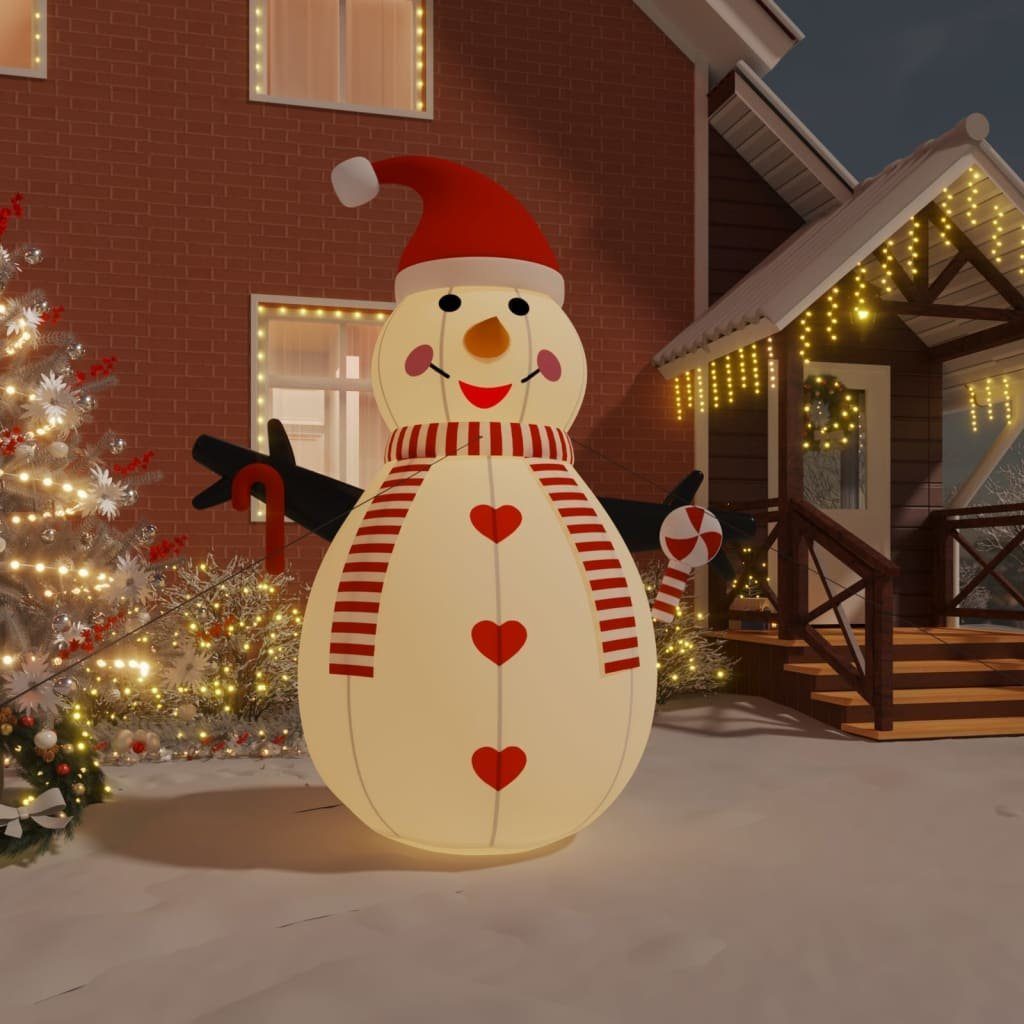 vidaXL Schneemann Aufblasbarer Schneemann mit LEDs 300 cm (1 St)