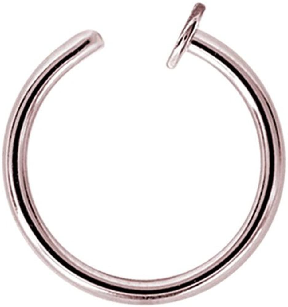 G23 Karisma Titan Lippe Nasenring Rosegold Piercing-Set Hoop Millimeter - Piercing Open 0.8mm 9.0 Karisma