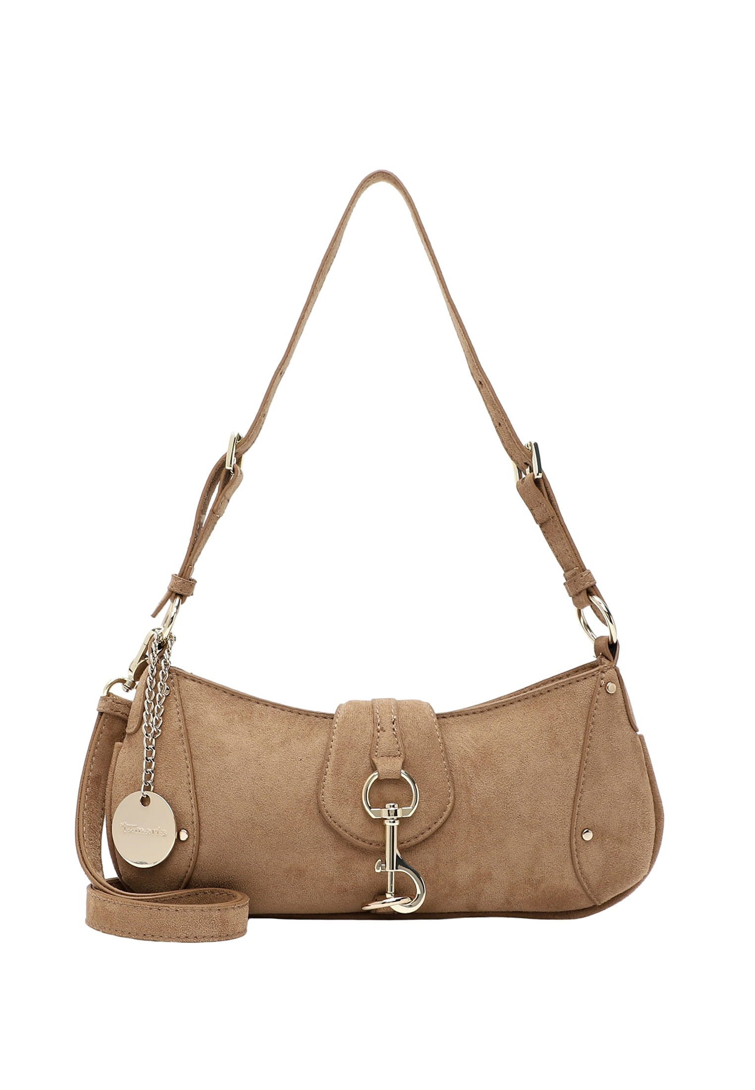 Tamaris Beuteltasche TAS Marina Suede, Logo Anhänger