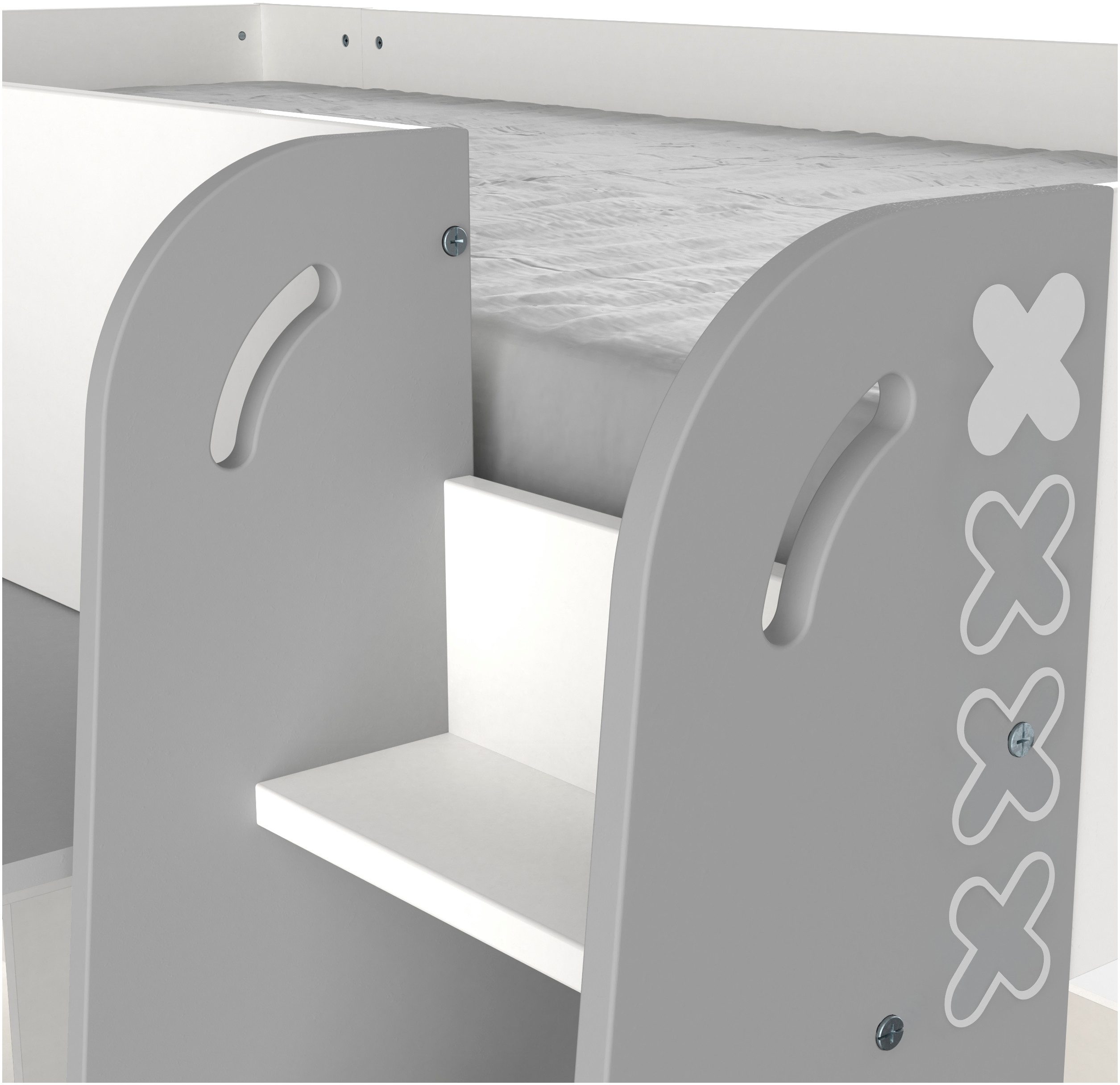 Demeyere GROUP Hochbett HAMPTON Kombi Bett mit Schreibtisch Kombi Bett mit Schreibtisch auf Rollen – Bild 2 von 4