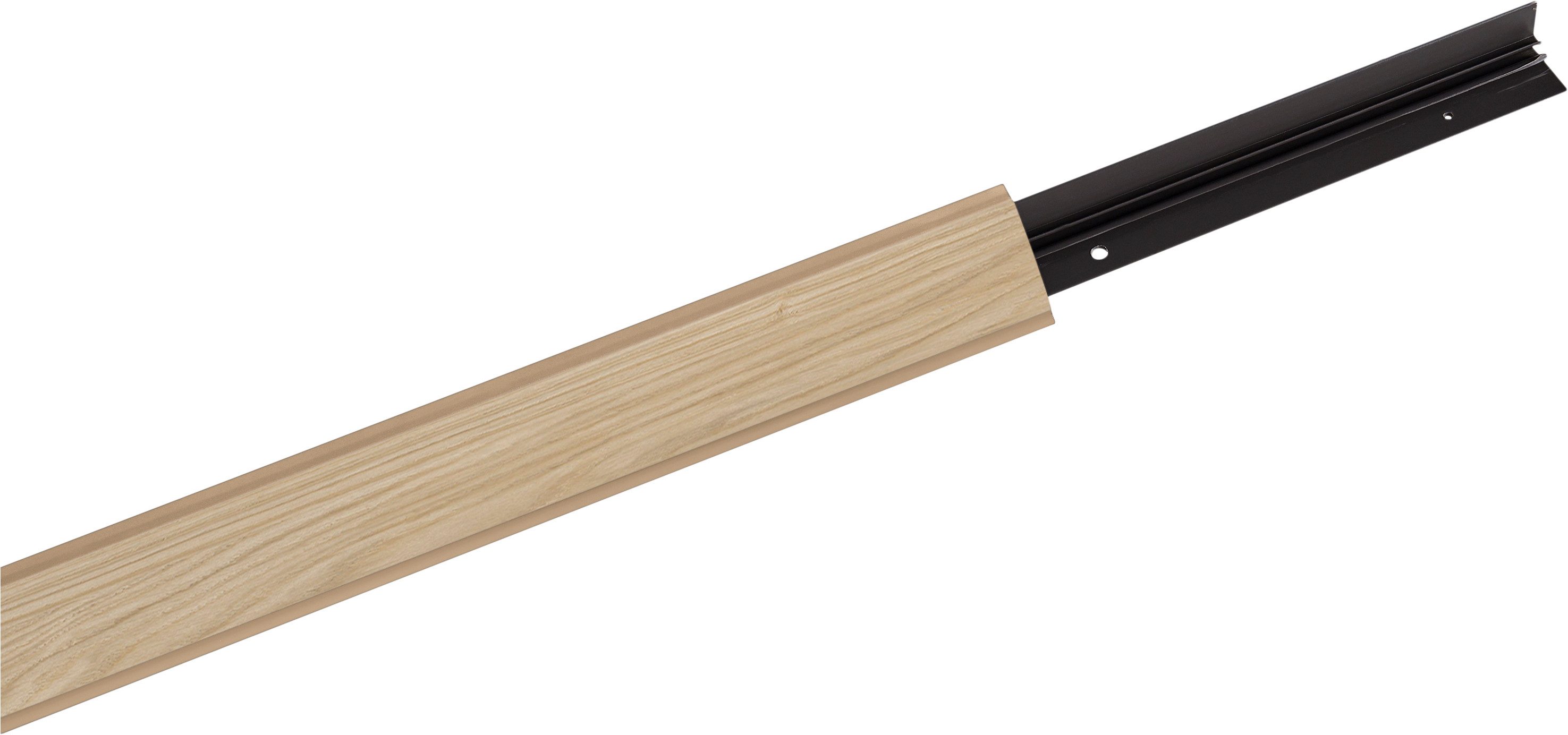 nobilia® Abschlussleiste WAP, Klick-Verbindungen, schrauben, Kunststoff, zum Anschrauben, individuell kürzbar, Maße (B/T/H): 200/2,5/2,5 cm