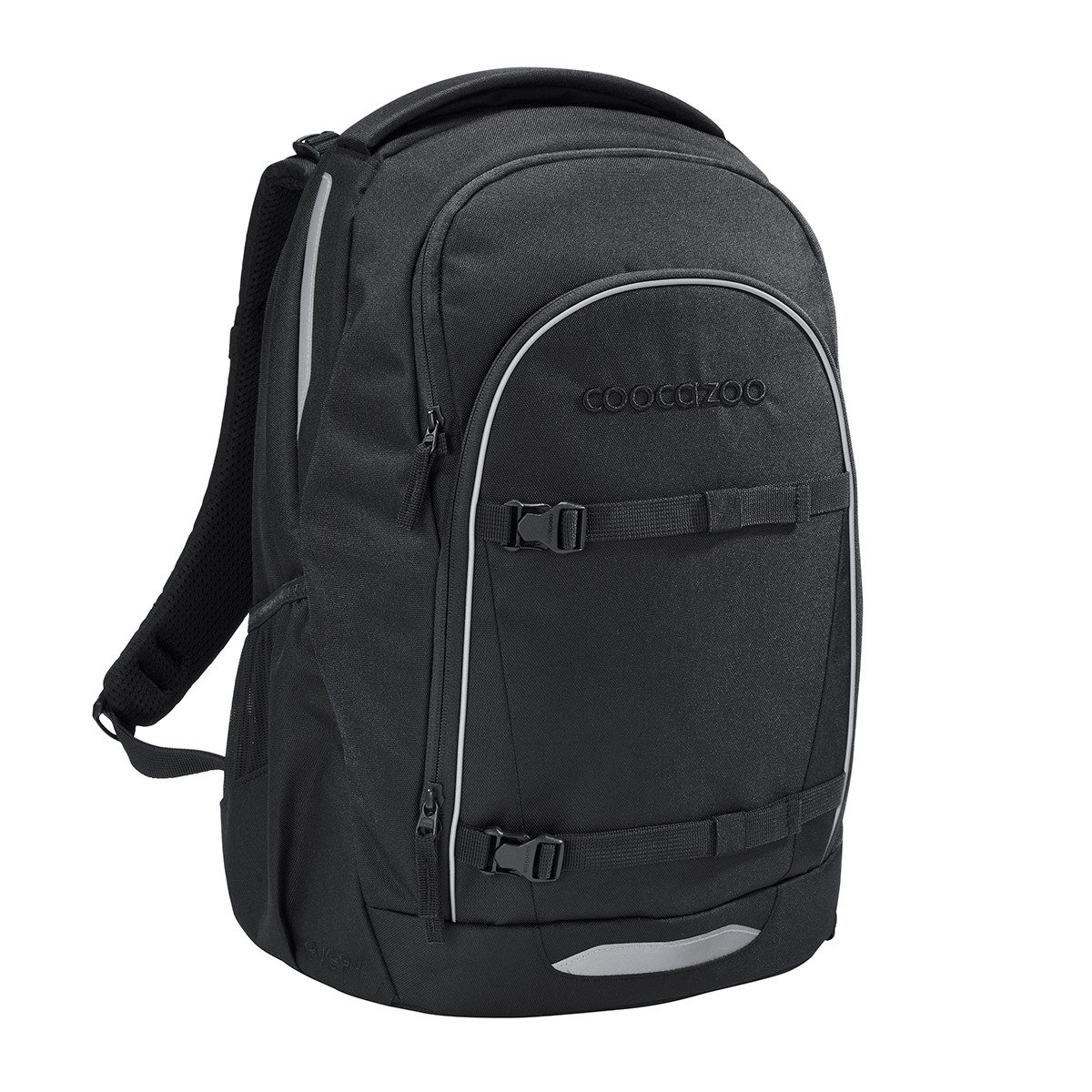coocazoo Schulranzen Schulrucksack-Set EVERY Midnight Black 2-teilig (2-teilig), ergonomisch, rückenschonend, Leichtgewicht – Bild 4 von 5