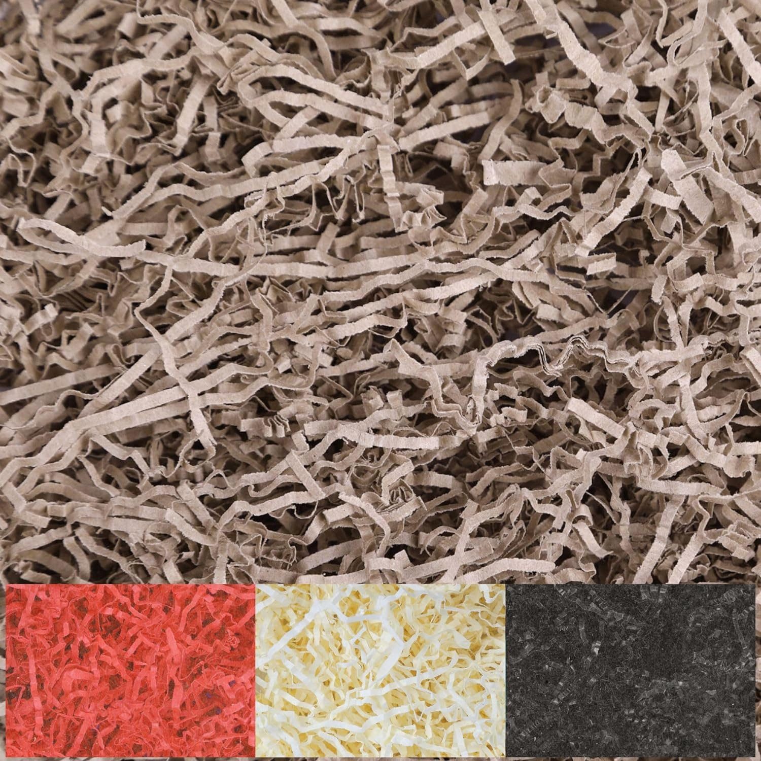 Creative Deco Bastelnaturmaterial Füllmaterial Geschenk aus Papier Stroh für Pakete 200 g