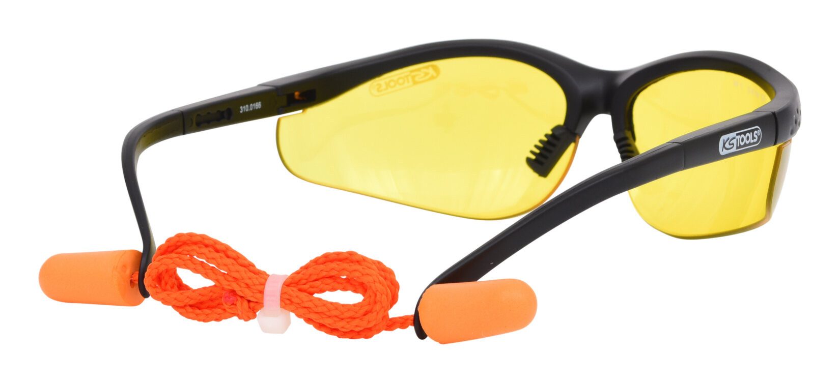 KS Tools Arbeitsschutzbrille, Schutzbrille- mit Ohrstöpsel