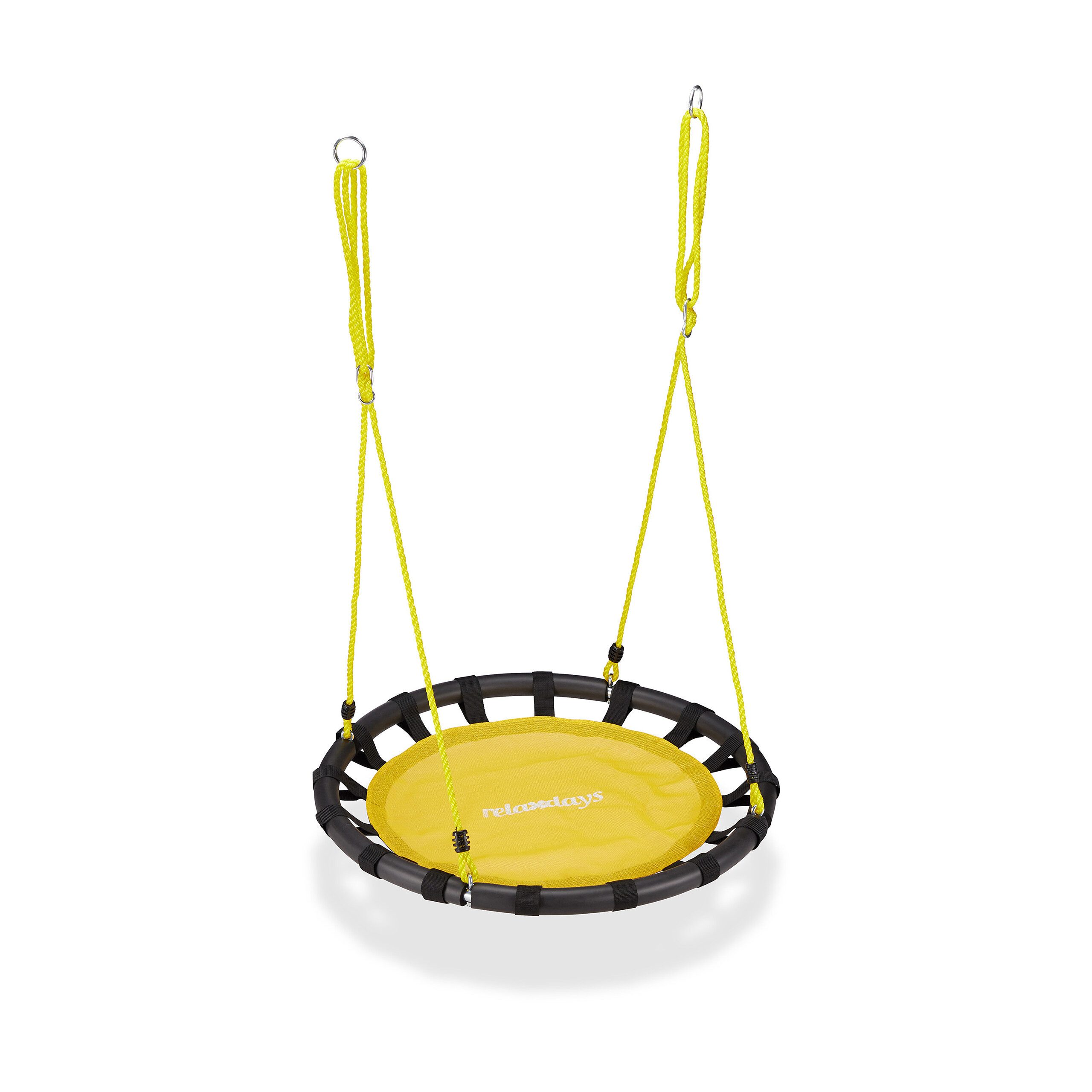 relaxdays Nestschaukel 80cm, (1-tlg), gelb