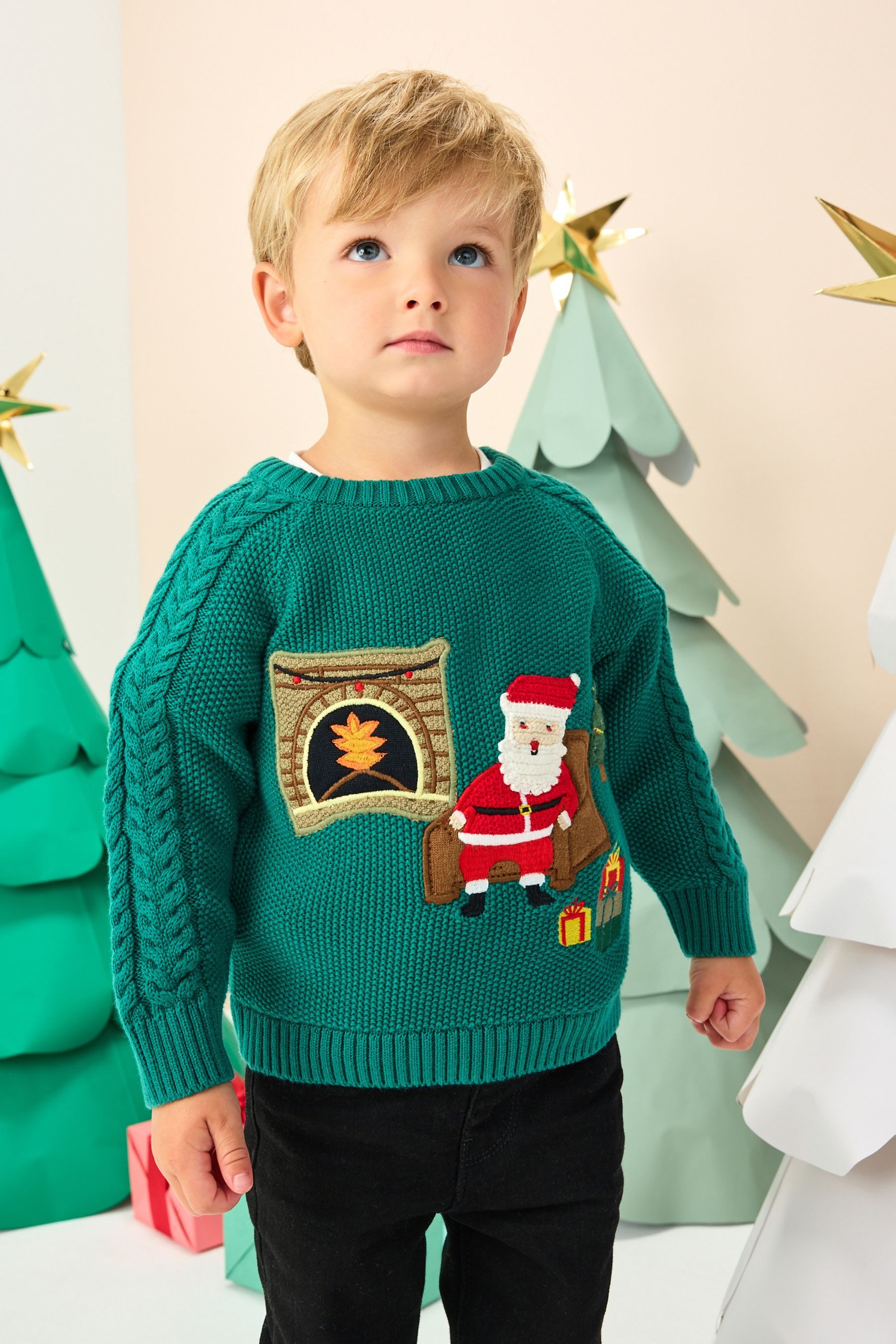 Next Weihnachtspullover Weihnachtlicher Strickpullover (1-tlg) günstig online kaufen