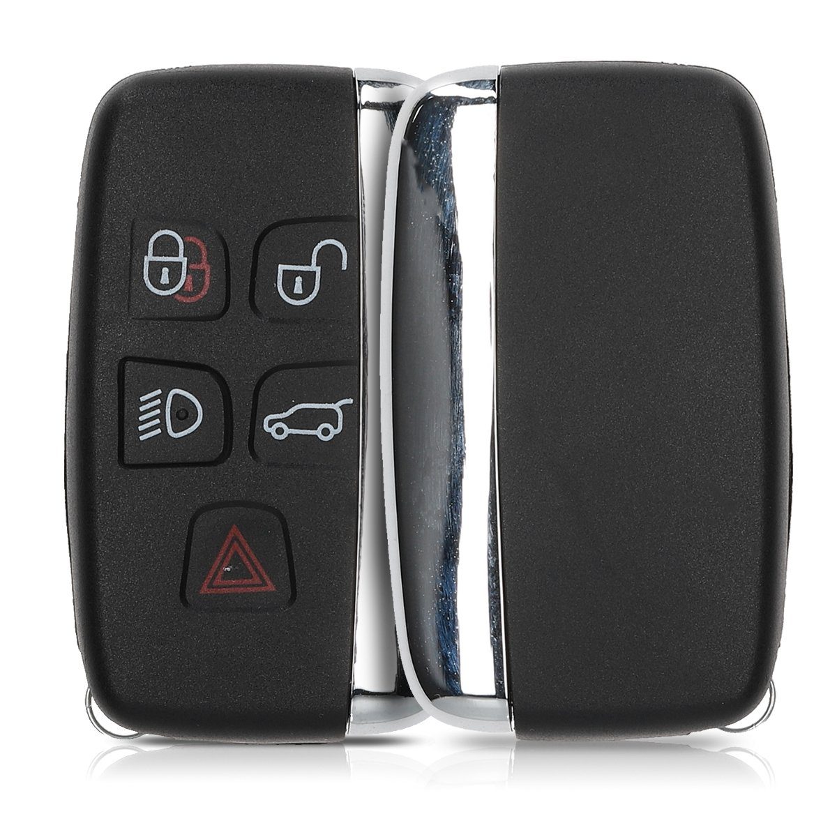 kwmobile Schlüsseltasche Gehäuse für Land Rover Jaguar Autoschlüssel (1-tlg), ohne Transponder Batterien Elektronik - Auto Schlüsselgehäuse