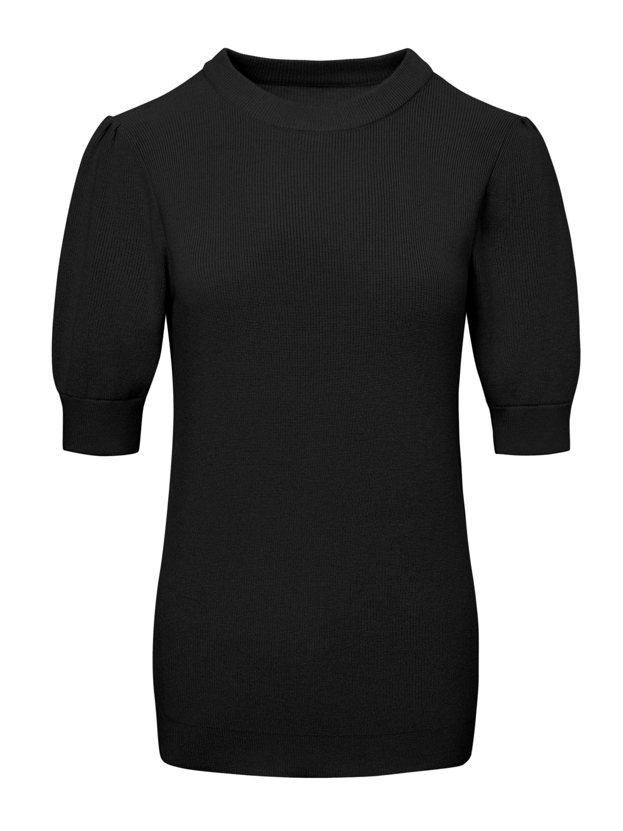 Imily Bela Kurzarmpullover Damen Gerippter Strickpullover (Packung, 1-tlg., günstig online kaufen