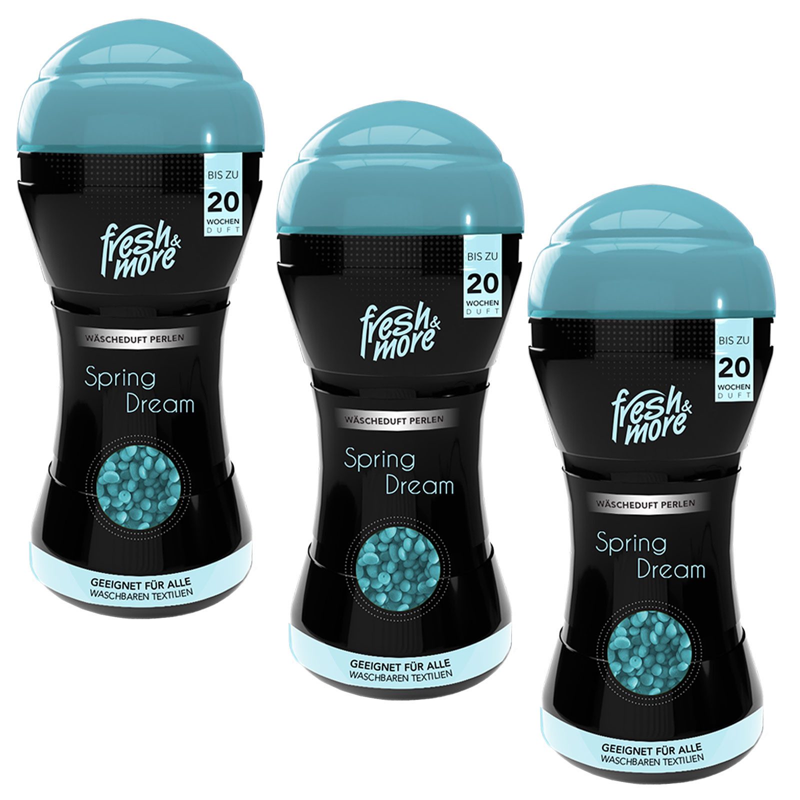 fresh & more Wäscheparfüm (3-St., (210g 3er Pack), Textilien Duftperlen