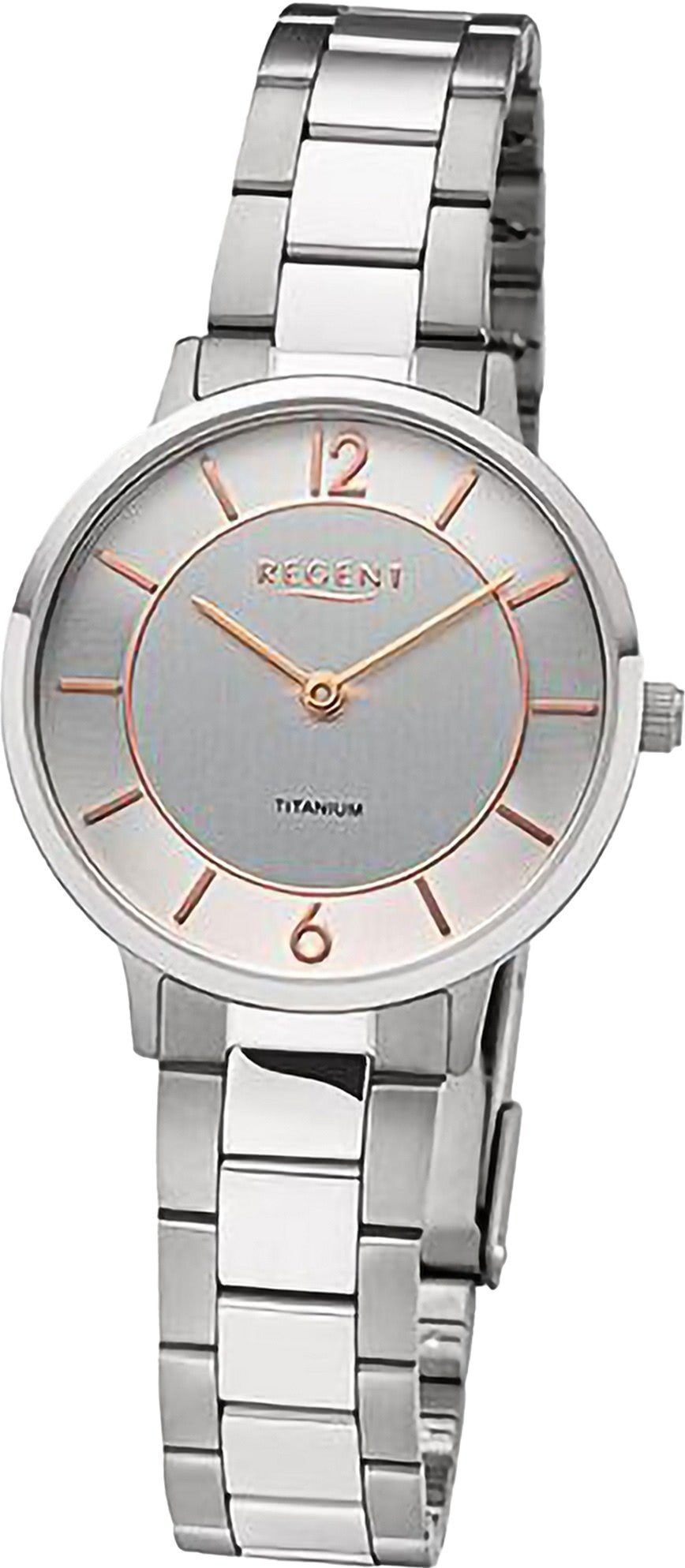 Quarzuhr Regent Damen Armbanduhr Analog