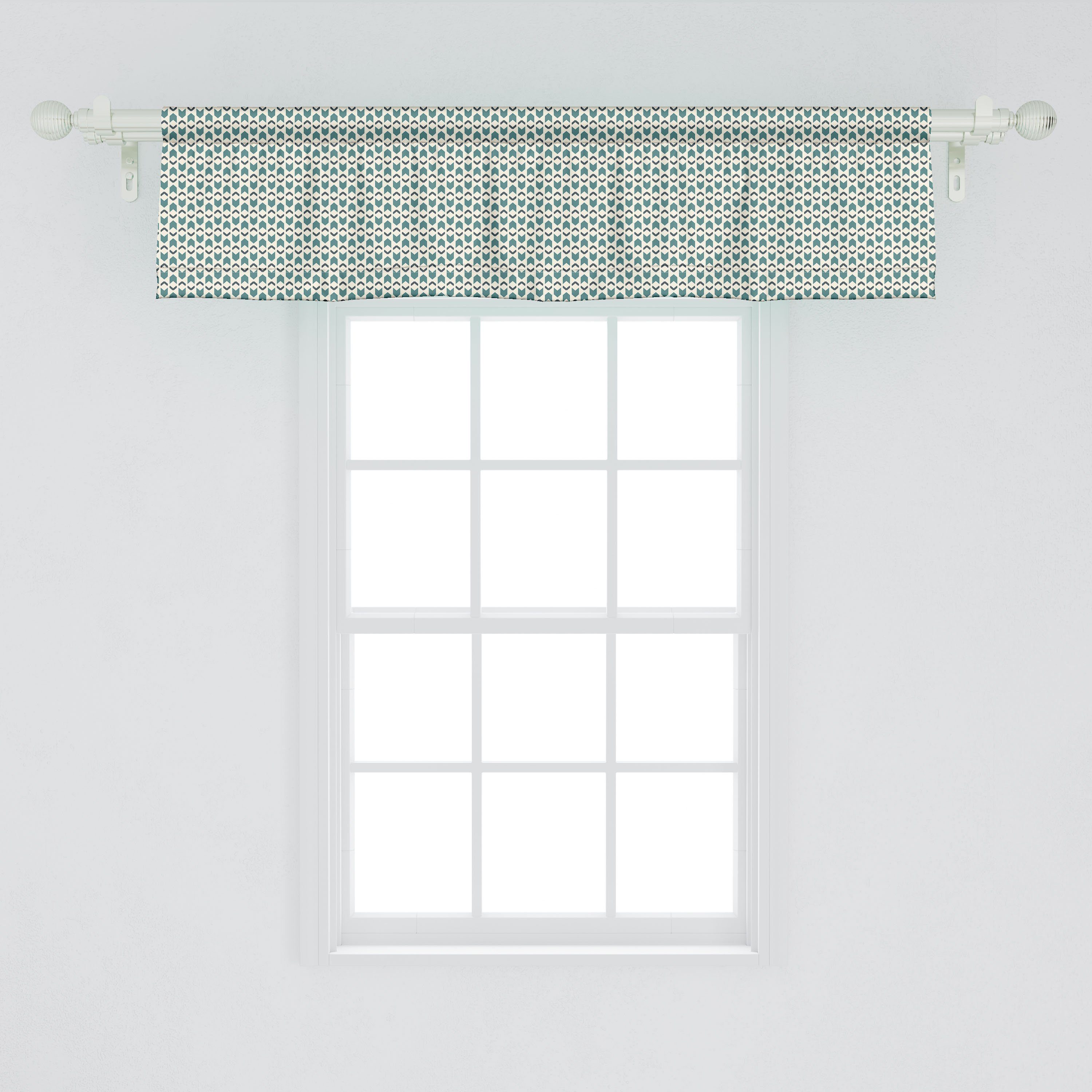 Abakuhaus, Abstrakt Küche der Dekor Microfaser, Volant Vorhang Stangentasche, mit für Ornaments Schlafzimmer Scheibengardine Konzept Grund