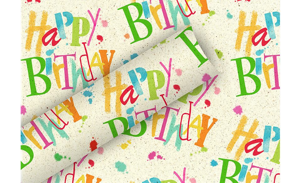 Braun+Company Atelier Geschenkpapier Braun & Company Geschenkpapier bunt 1,5 m x 70 cm