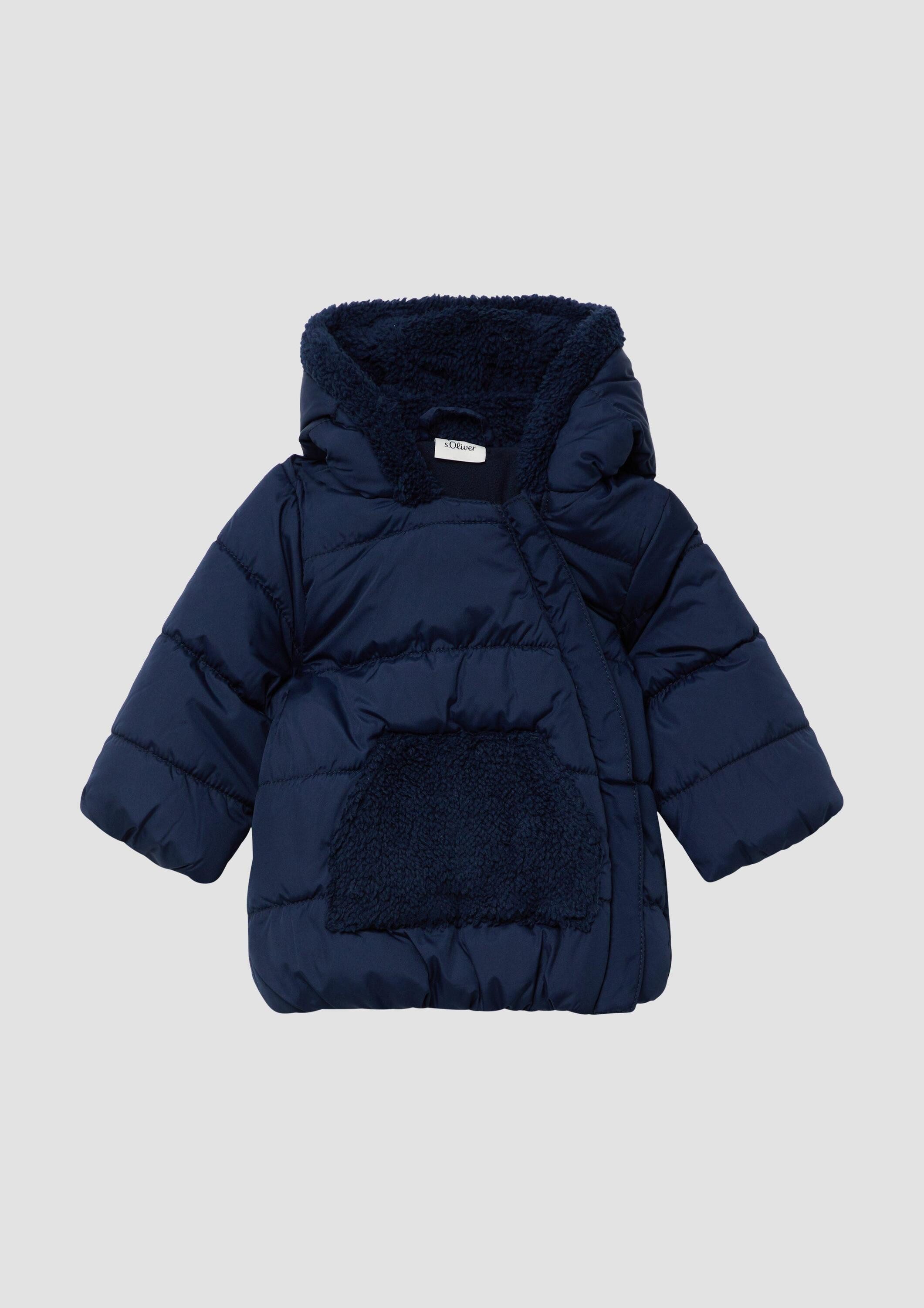 s.Oliver Winterjacke Outdoor-Jacke Unisex Steppjacke mit Teddyplüsch