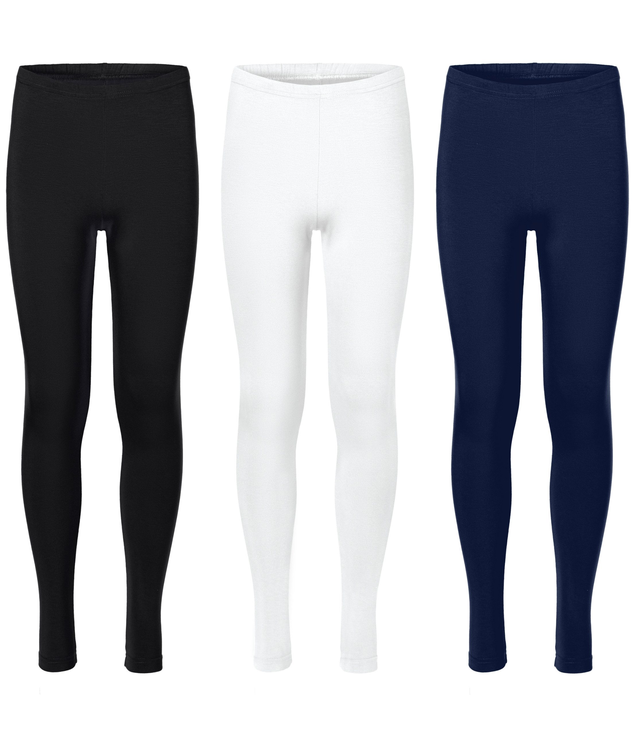 Leggings 3er Pack Mädchen Lange Hose Freizeithose MS10-130
