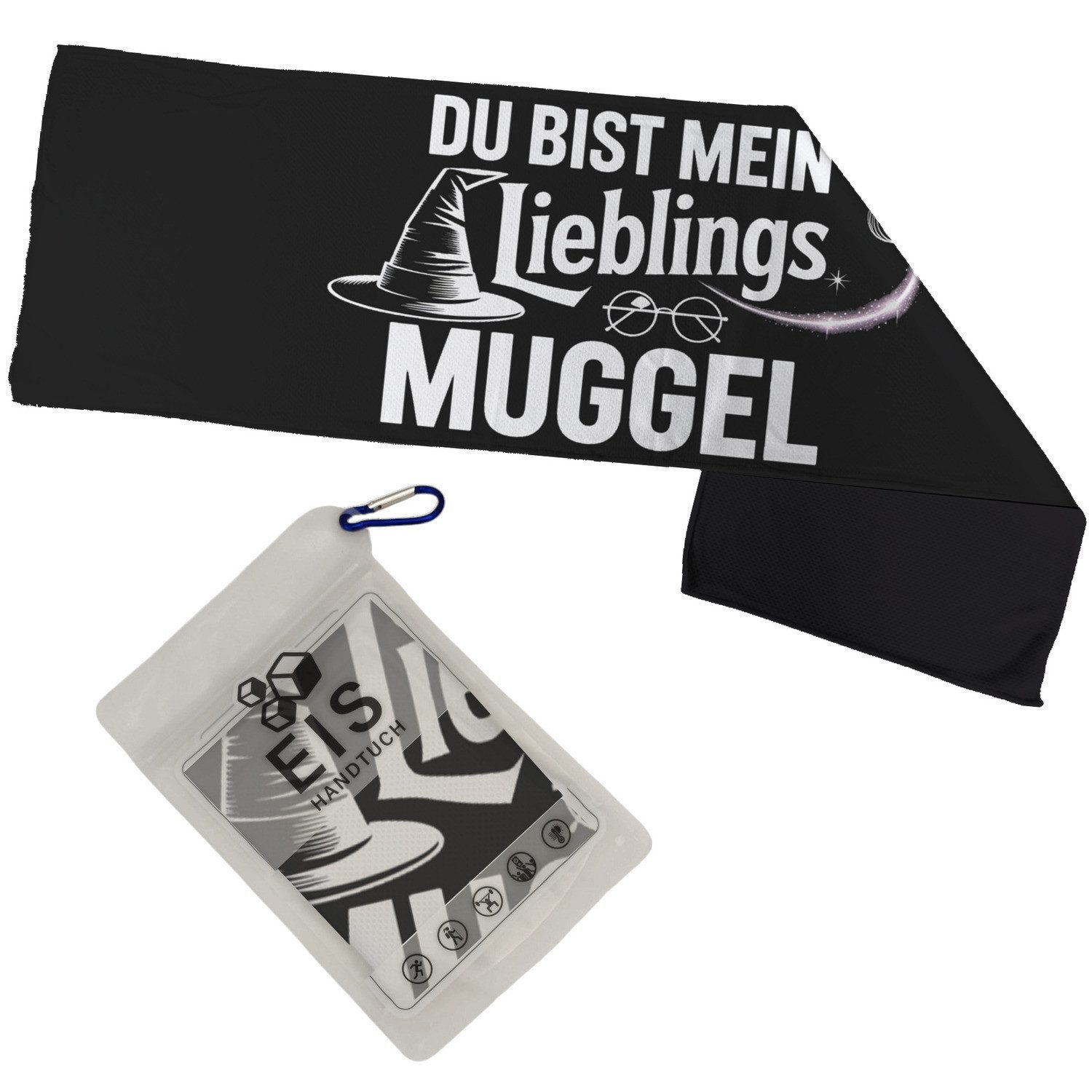 Sporthandtuch DU BIST MEIN LIEBLINGS MUGGEL Eishandtuch