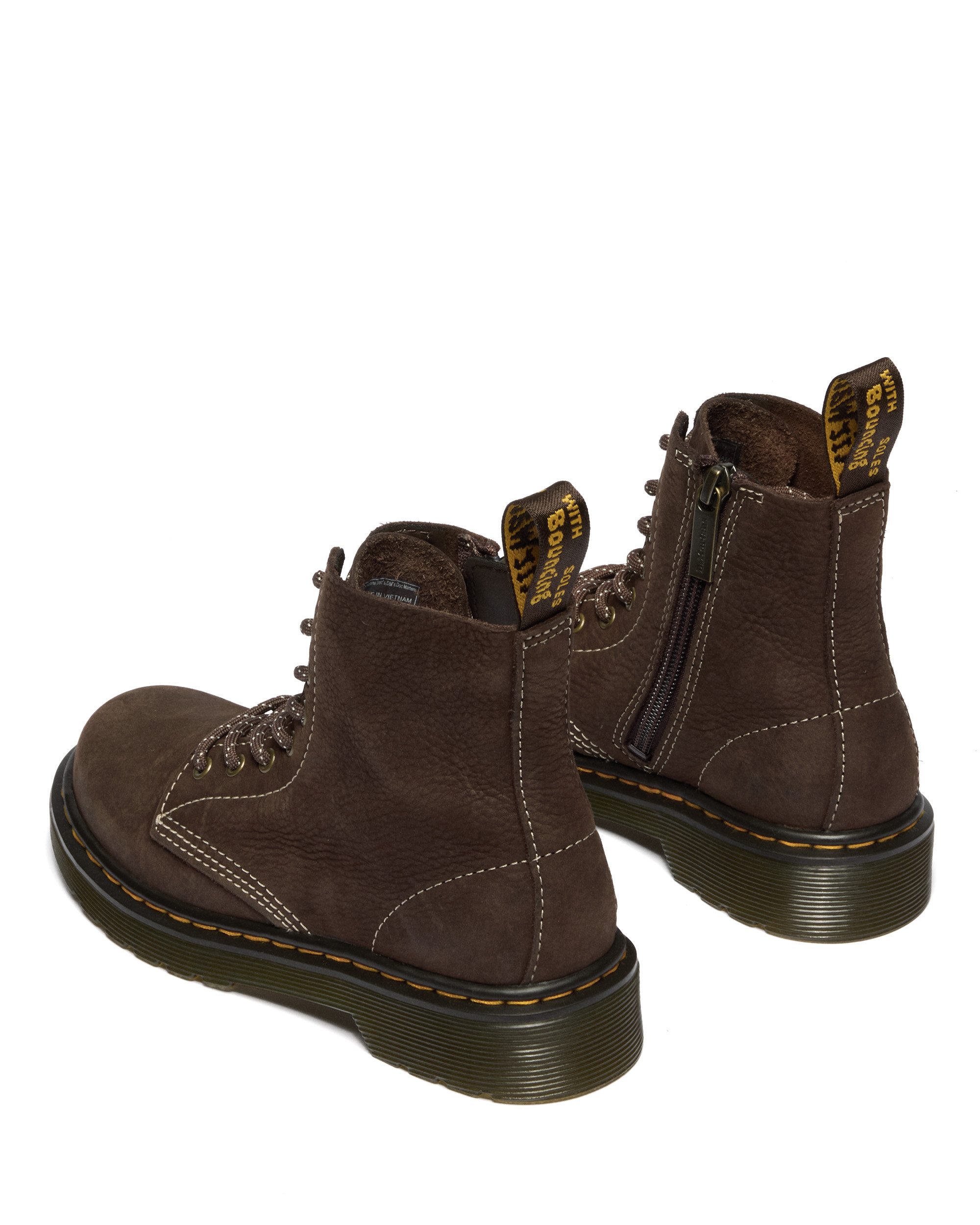 DR. MARTENS 8 Eye Boot ROMARIO Schnürstiefel Kinderschuh, Freizeitstiefel mit zusätzlichem Innenreißverschluss