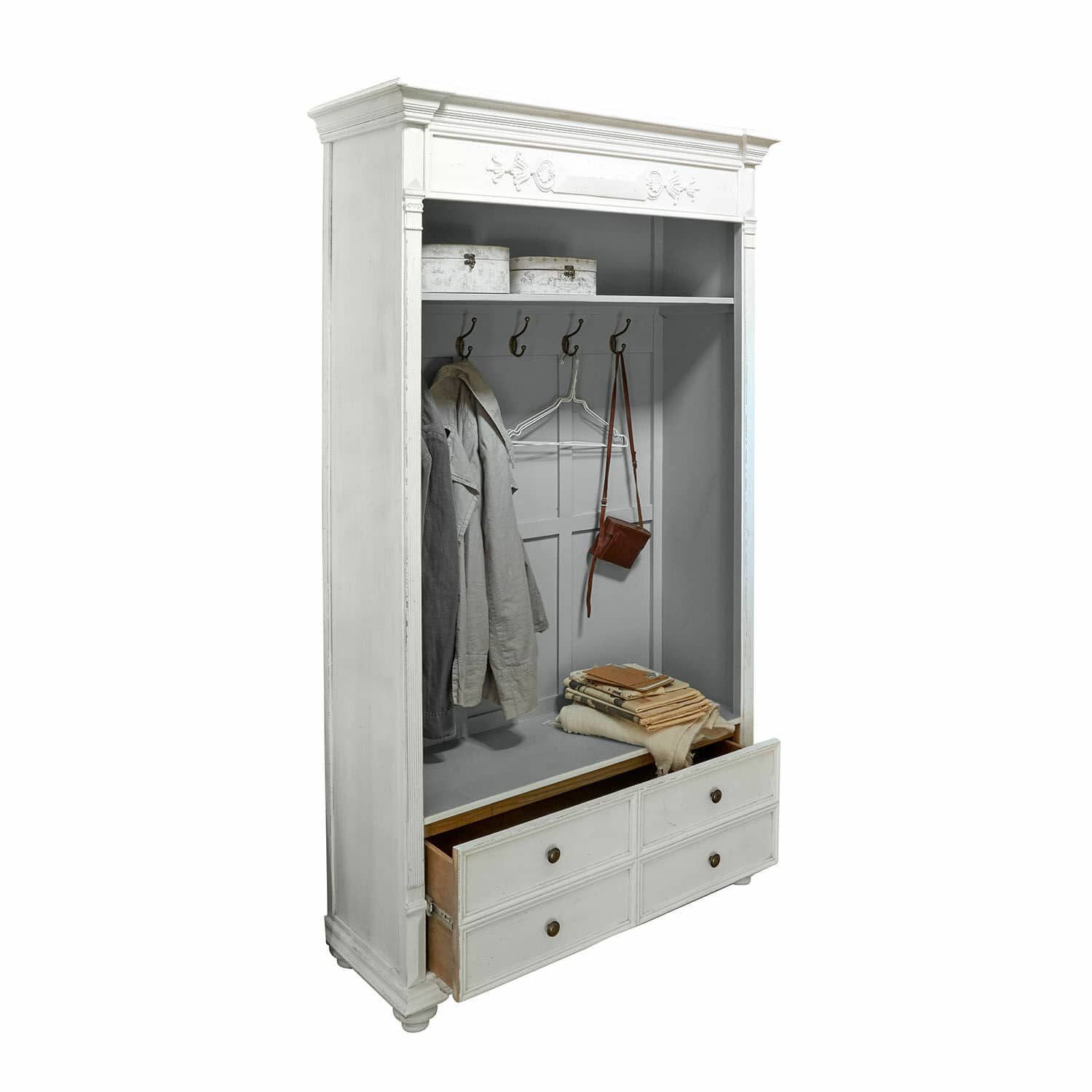 Mirabeau Garderobe Garderobe Étourville antikweiß/antikgrau