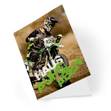 itenga Notizheft itenga Hausaufgabenheft Motocross (Motiv 35) DIN A5, 96 Seiten