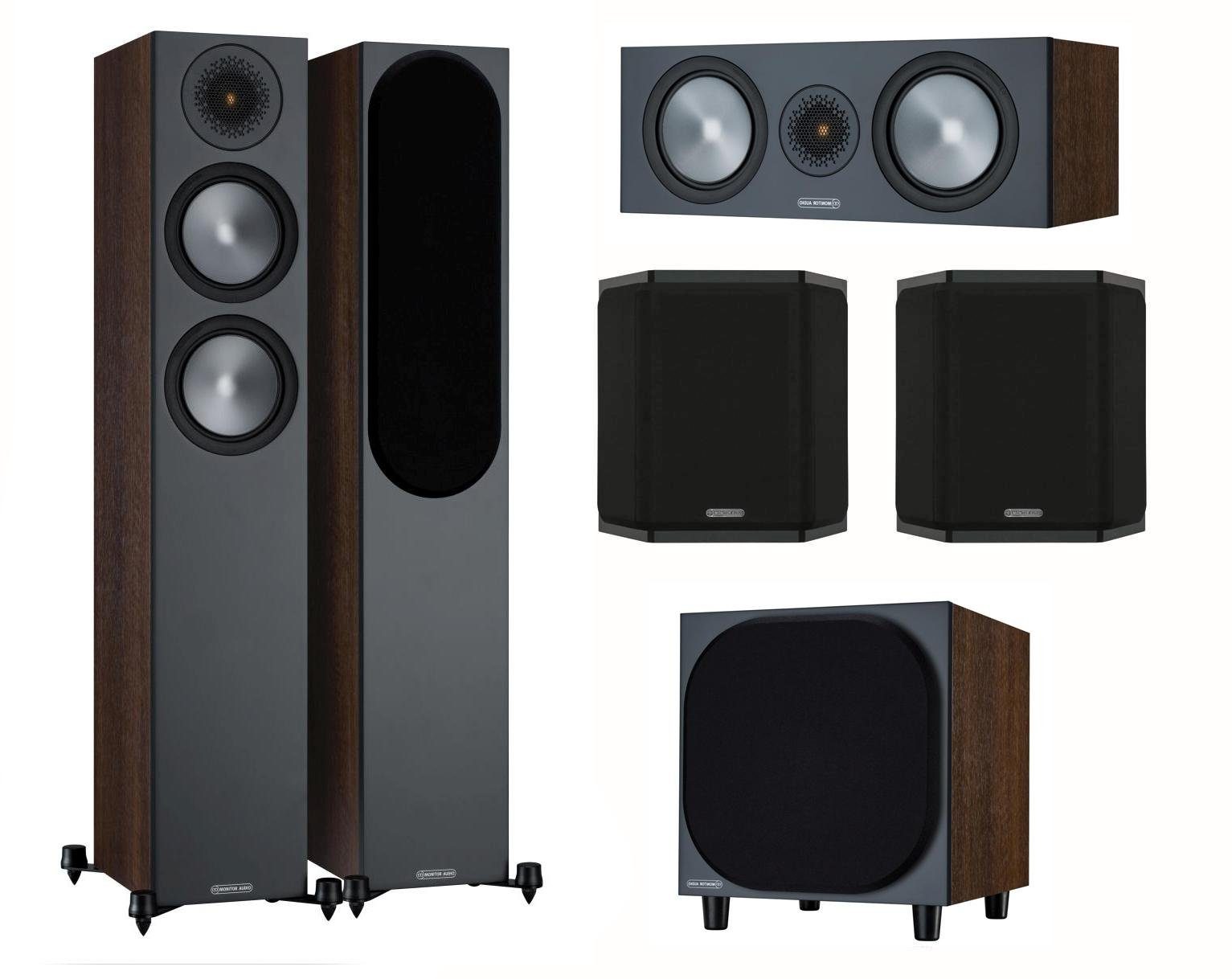 Heimkinosystem Bronze 6G Cinema 200 Walnuss Lautsprecher-Set