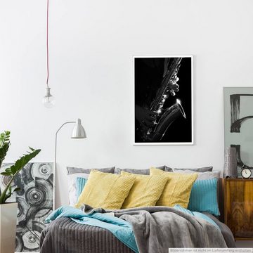 Sinus Art Poster Künstlerische Fotografie  Saxofon mit Hand