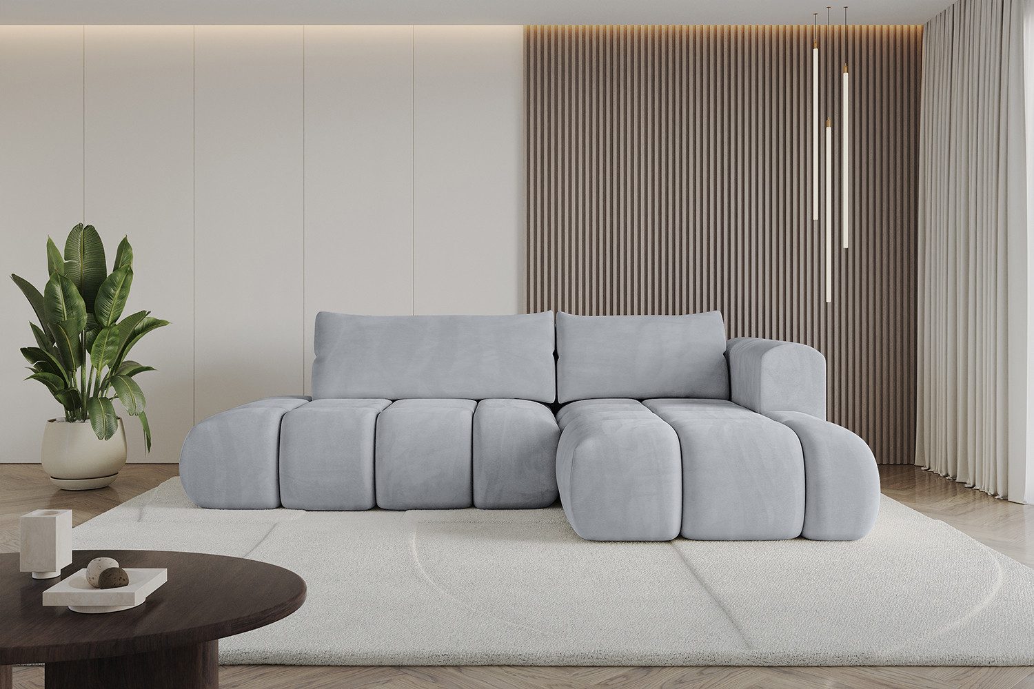 ALTDECOR Ecksofa CLOUD-L, Couch mit Schlaffunktion, Wohnzimmer - Wohnlandschaft, Corner Sofa Bett Eckcouch Couch L-Form Schlafcouch Ausziehbar