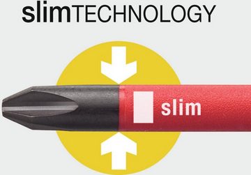 Wiha Schraubendreher, Wechselklinge slimBit VDE Sechskant 5 x 75 mm
