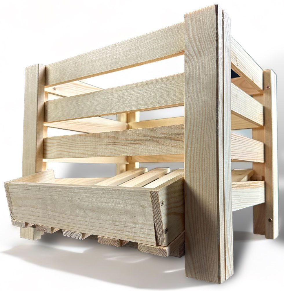 promadino Holzkiste Kartoffelkiste, BxTxH: 40x36x33 cm