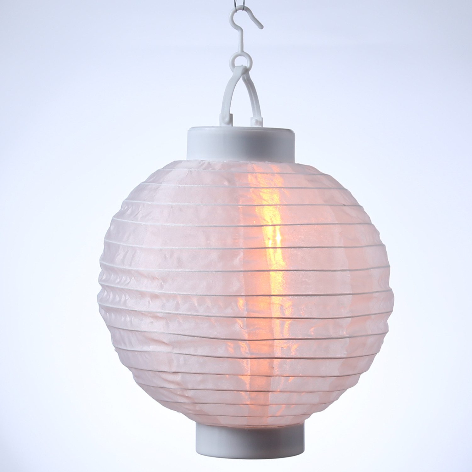 MARELIDA LED Lampion LED Solar Lampion Flammeneffekt Party Balkon Terrasse Garten 20cm weiß, LED Classic, warmweiß (2100K bis 3000K)