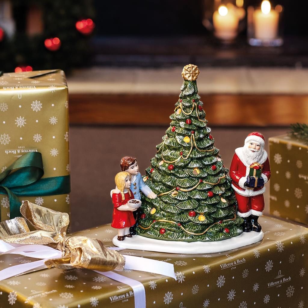 Villeroy & Boch Dekoobjekt Christmas Toys Dekofigur Santa am Baum (1 St)