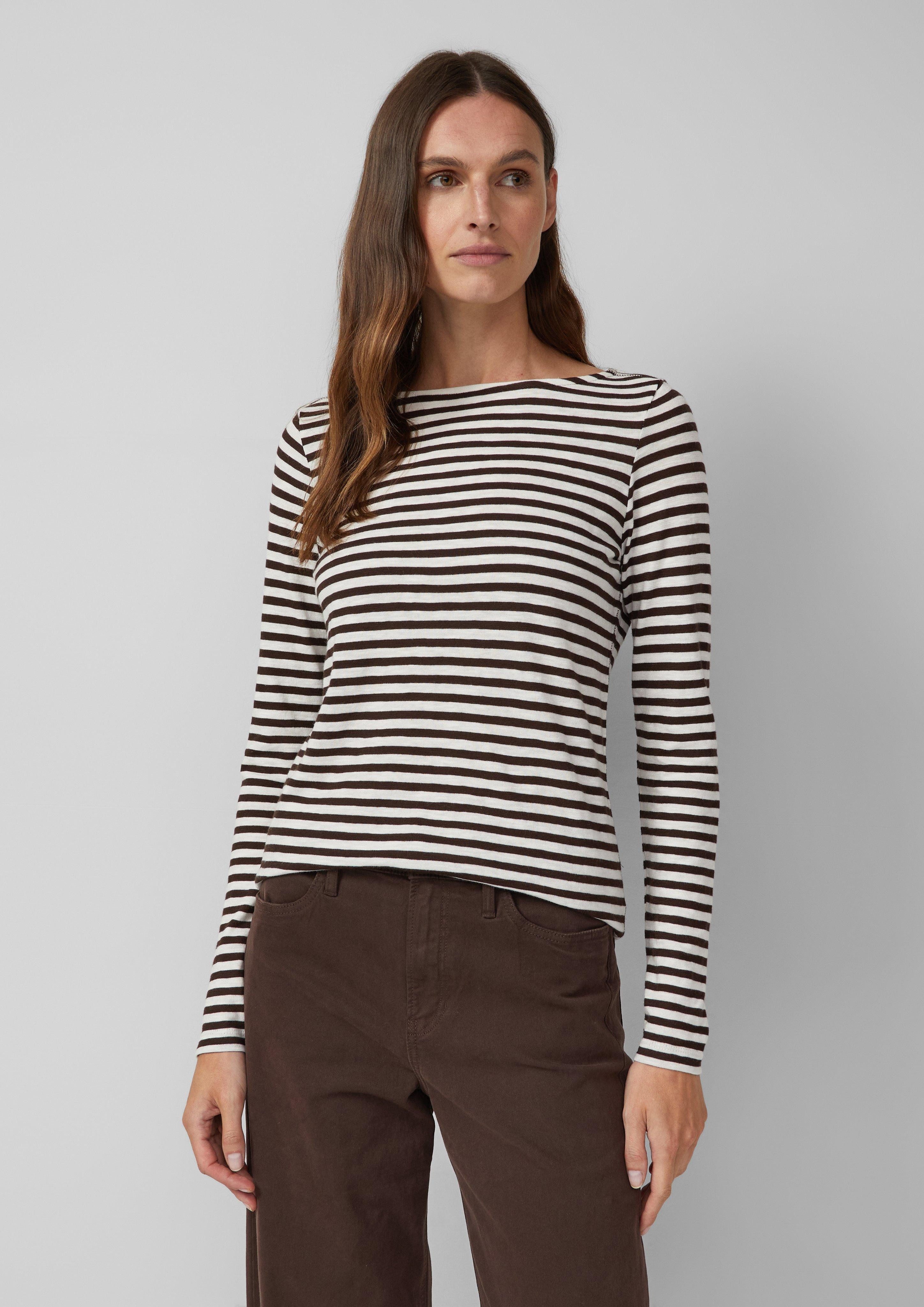 s.Oliver Langarmshirt Longsleeve in Streifen-Optik mit günstig online kaufen