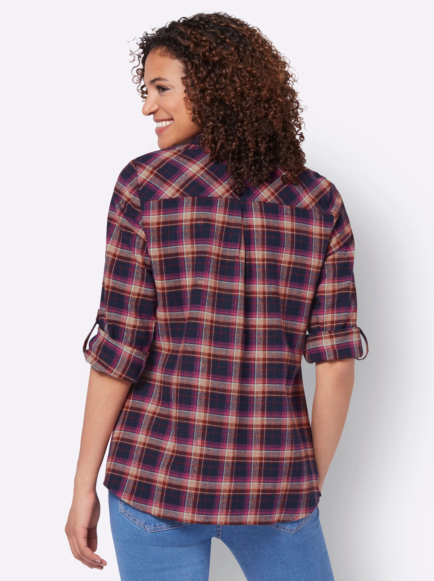 Witt Klassische Bluse Flanell-Bluse Langarm günstig online kaufen
