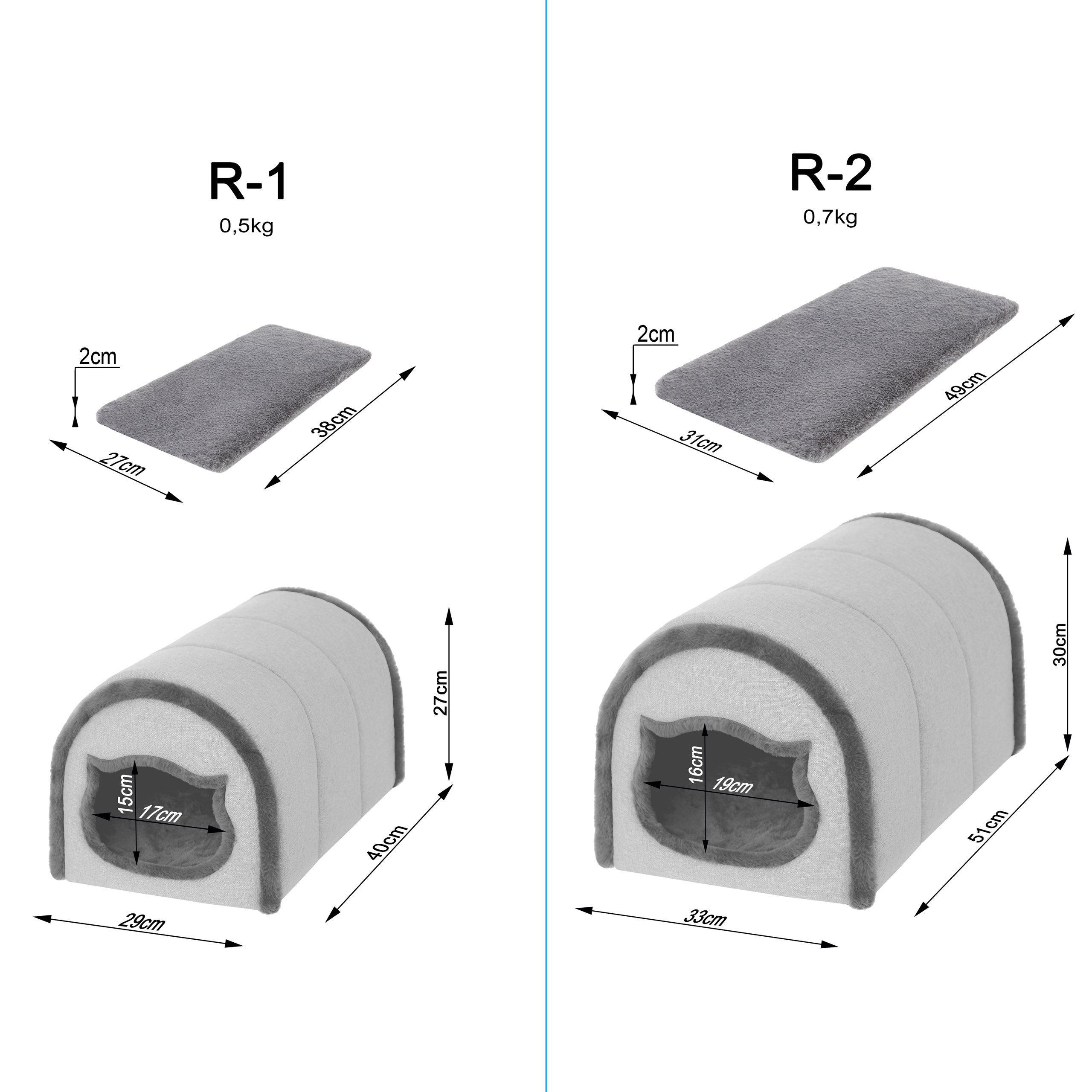Hobbydog Tierbett Tierbett Katzenhütte Katzenhöhle Katzenkorb günstig online kaufen
