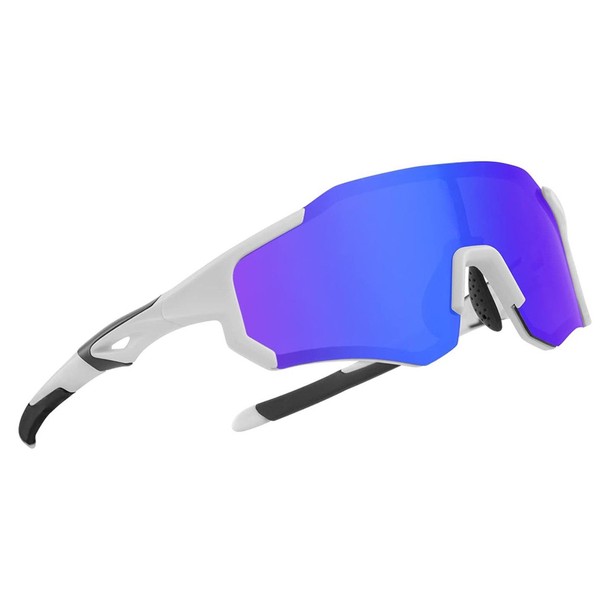 ROCKBROS Fahrradbrille photochrome, (Set, mit Zubehör), Blendfreie Sicht durch polarisierte Gläser