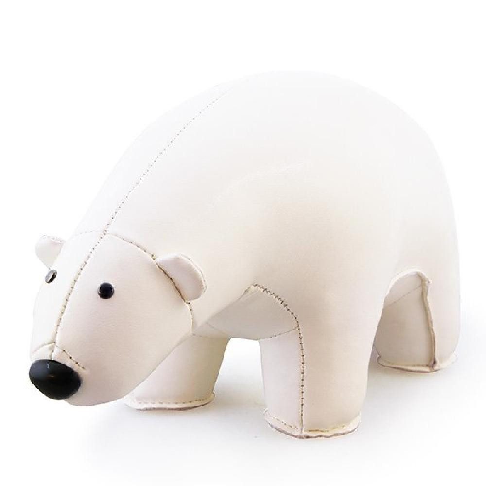 Züny Buchstütze Buchstütze Dekorationsobjekt Eisbär Polar Bear (1kg)
