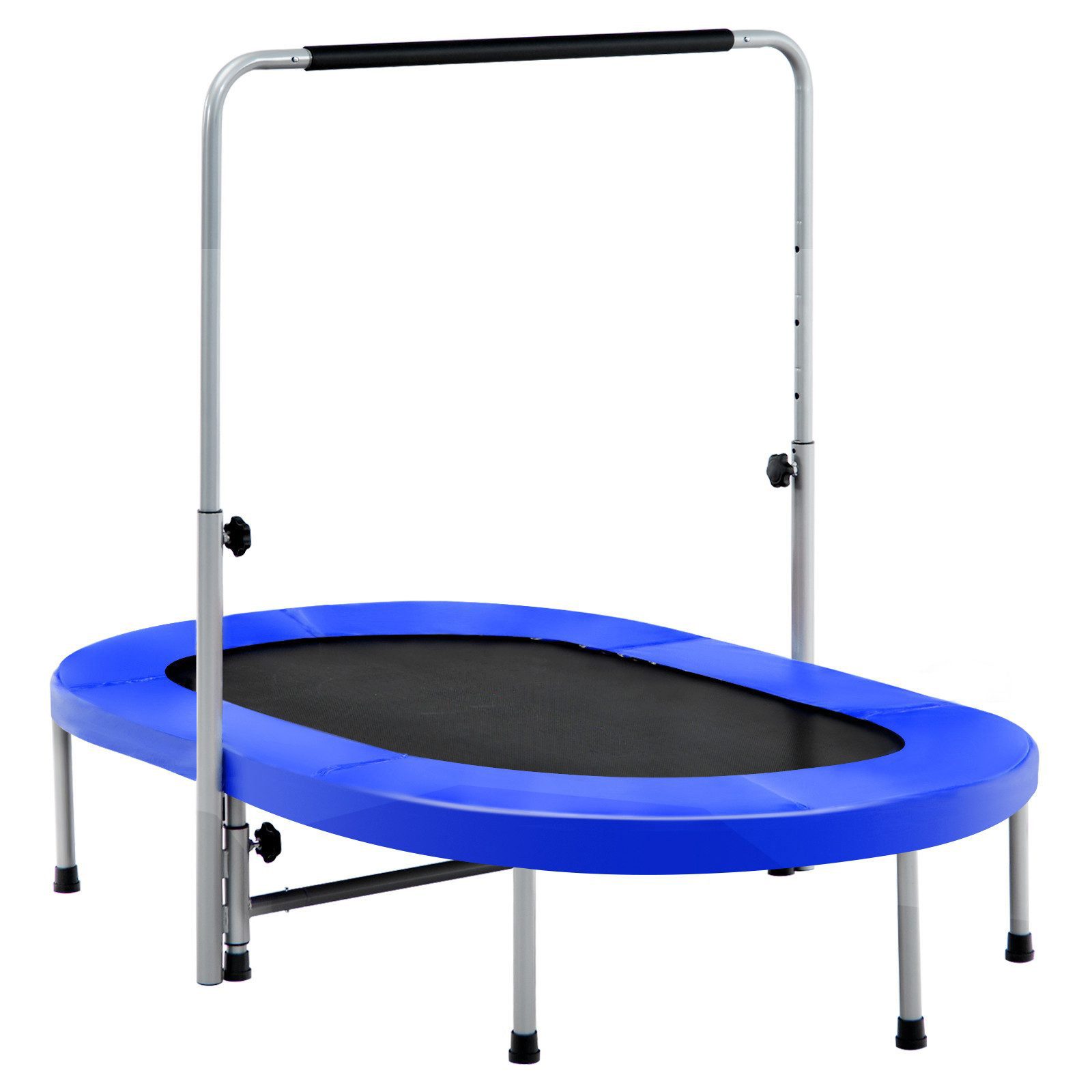 COSTWAY Kindertrampolin, Trampolin mit Haltegriff, Gartentrampolin, klappbar