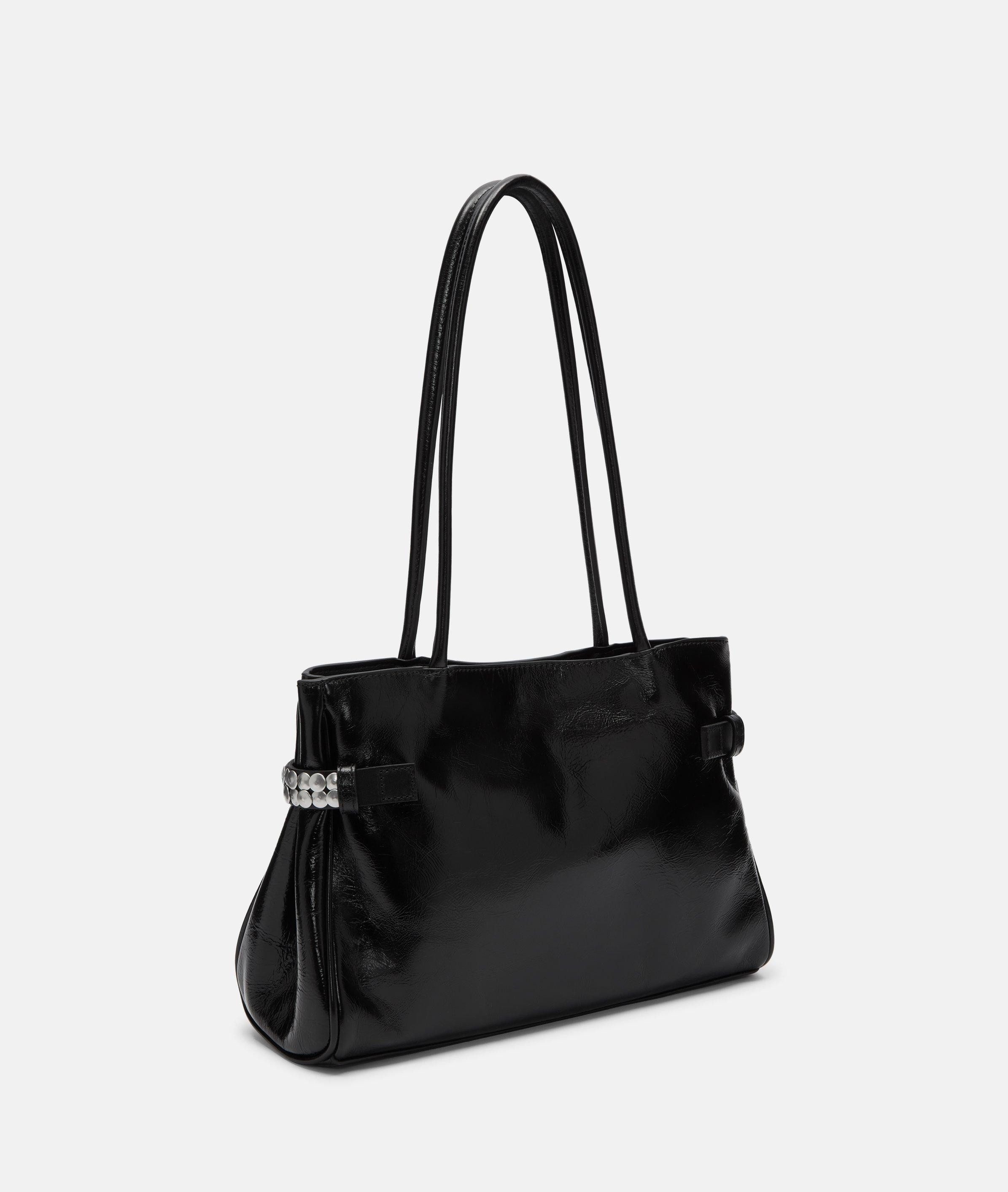 Liebeskind Berlin Schultertasche Satchel, Geräumige Schultertasche aus Rind günstig online kaufen