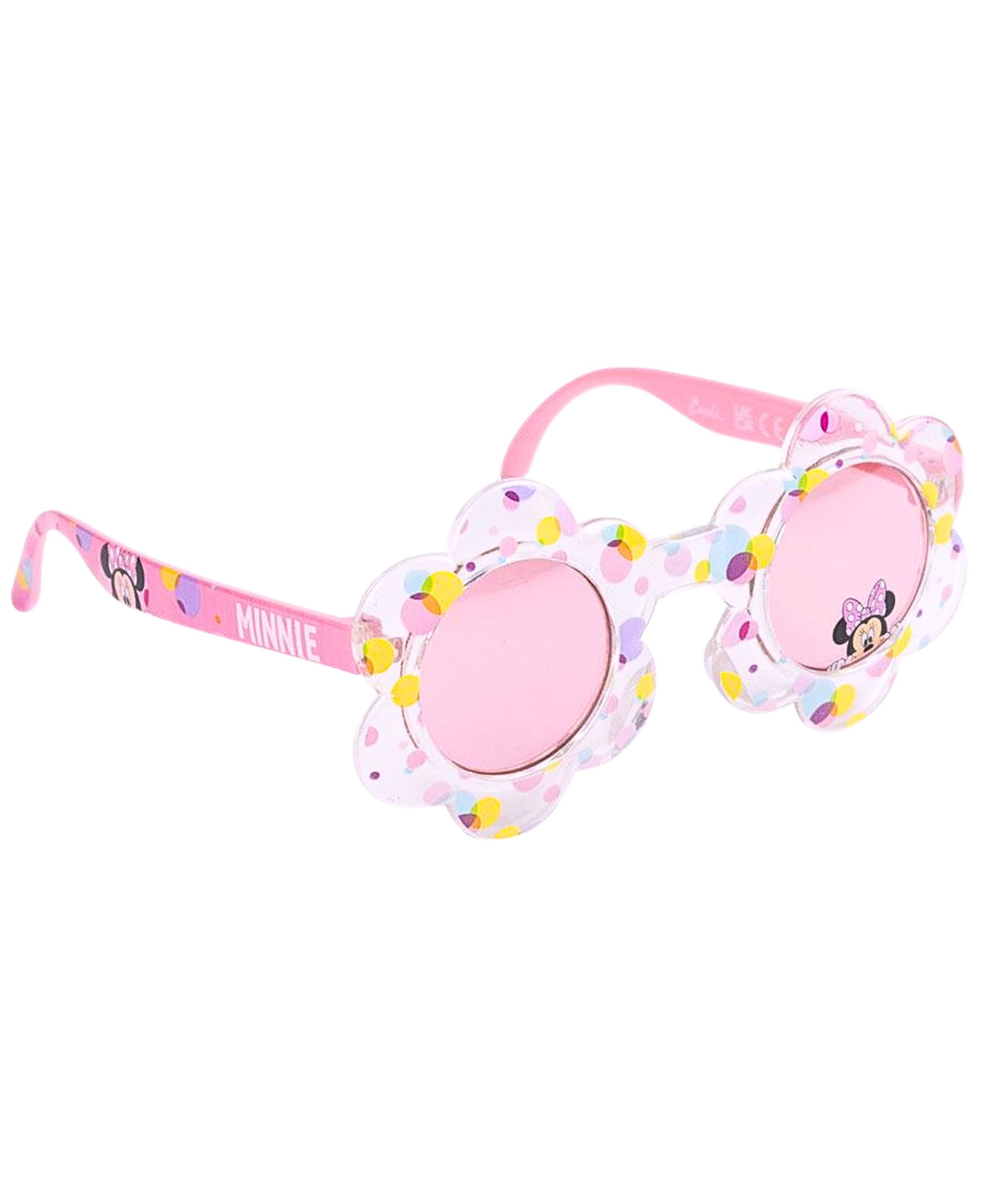 Disney Minnie Mouse Sonnenbrille Minnie Maus Brille Blumenform mit 100% UV Schutz