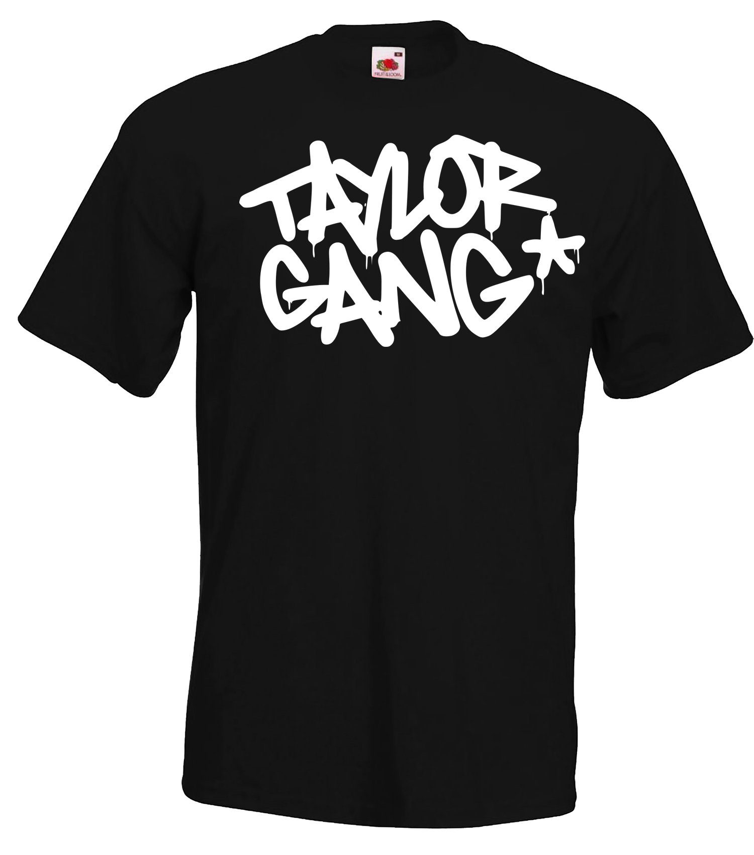 modischem Designz Herren Youth T-Shirt Stern Schwarz T-Shirt mit Print Taylor